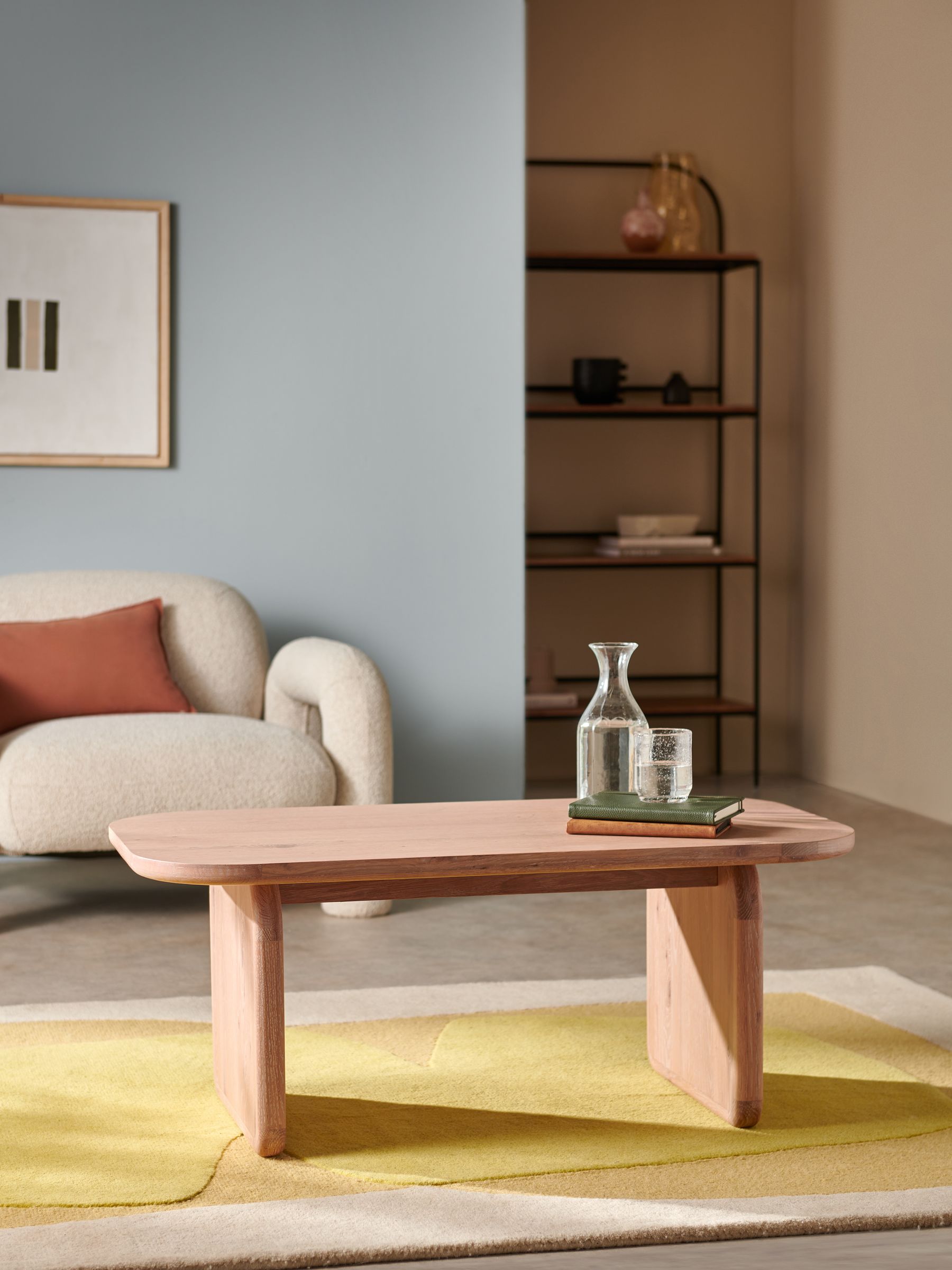 Nyla Coffee Table in White Wash Oak - Image 1 of 6 Nyla Coffee Table in White Wash Oak - Image 1 of 6