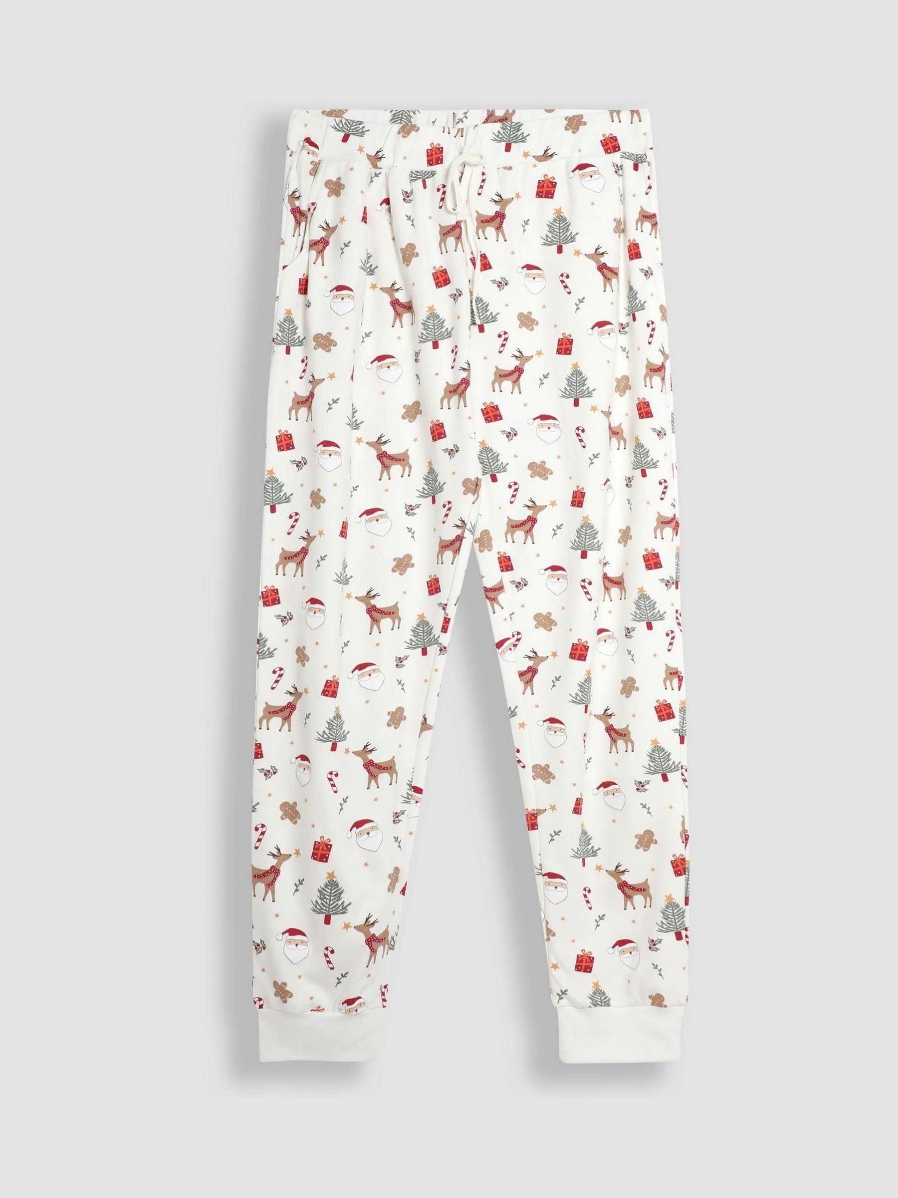 Cream Mens Christmas Print Pyjamas Set - Image 4 of 5