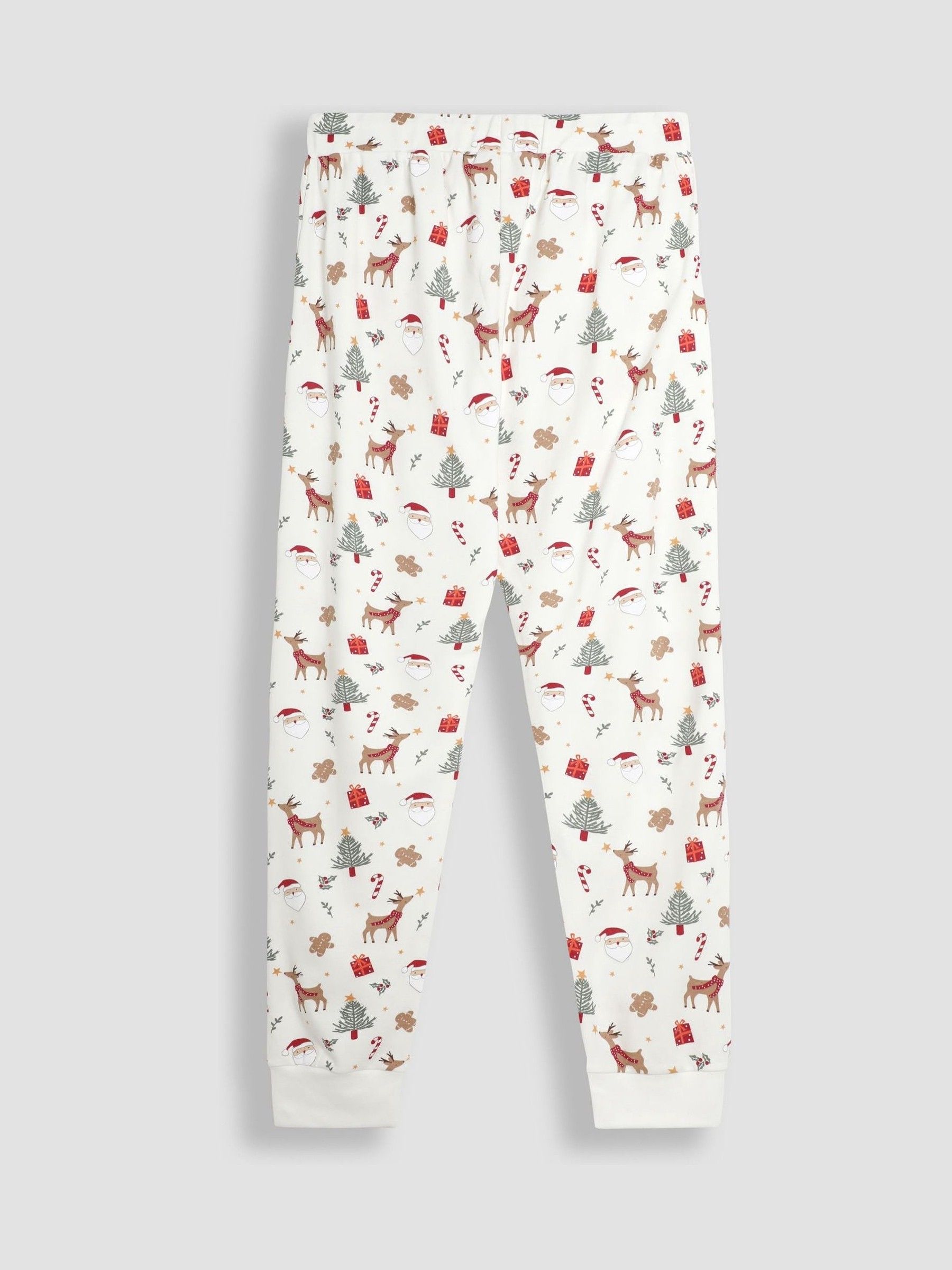Cream Mens Christmas Print Pyjamas Set - Image 5 of 5