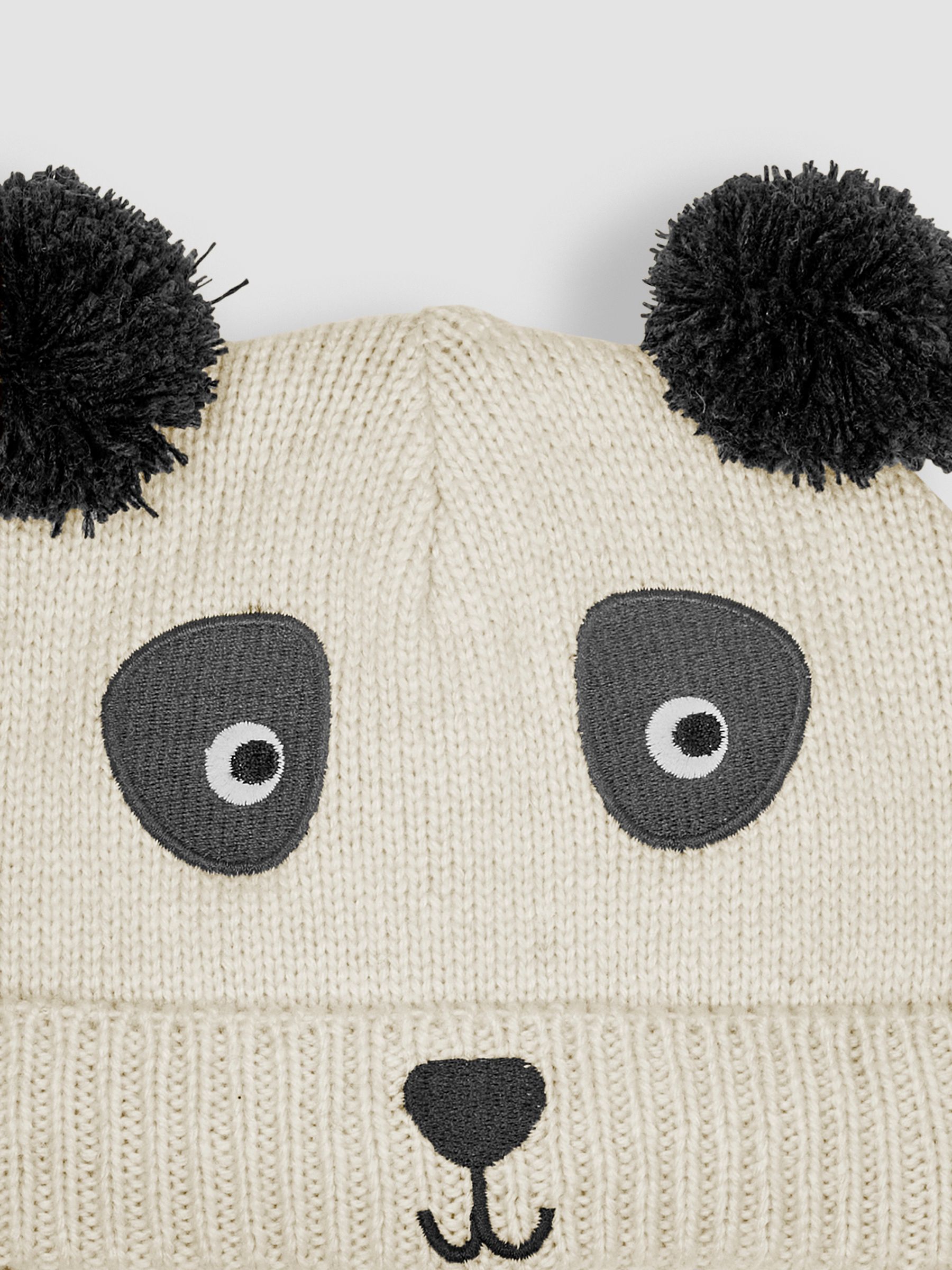 Cream Panda Hat - Image 3 of 3