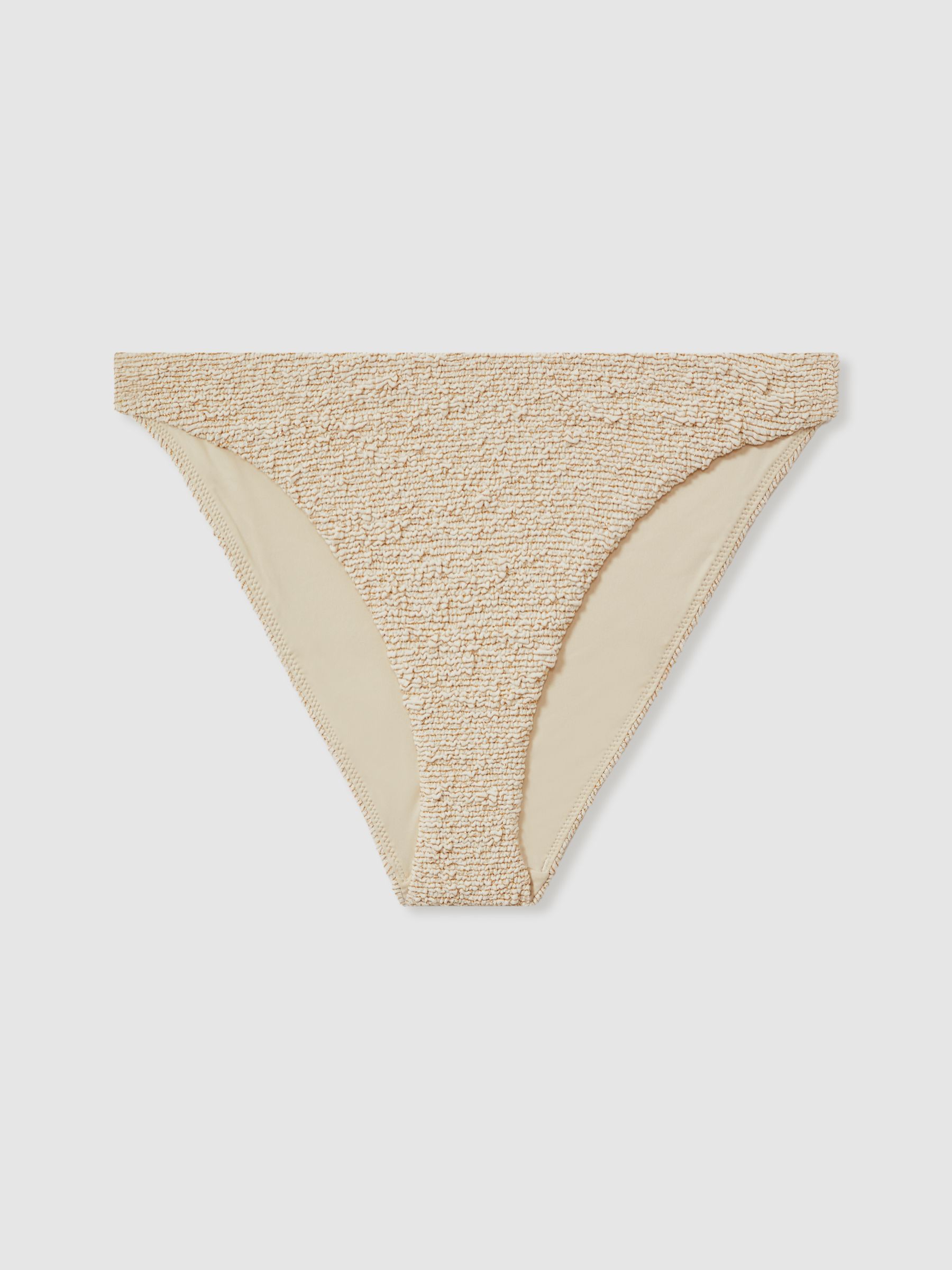 Sands Moss Natural The Upside Textured Metallic Bikini Bottoms - Image 1 of 2