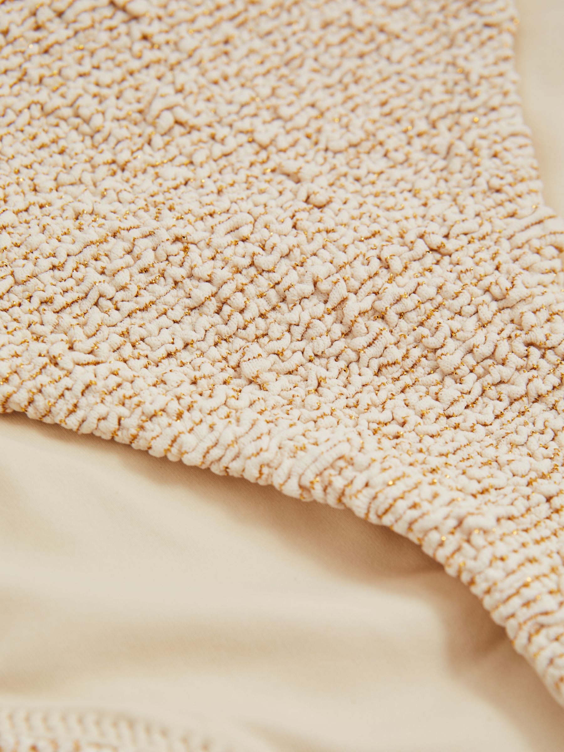 Sands Moss Natural The Upside Textured Metallic Bikini Bottoms - Image 2 of 2