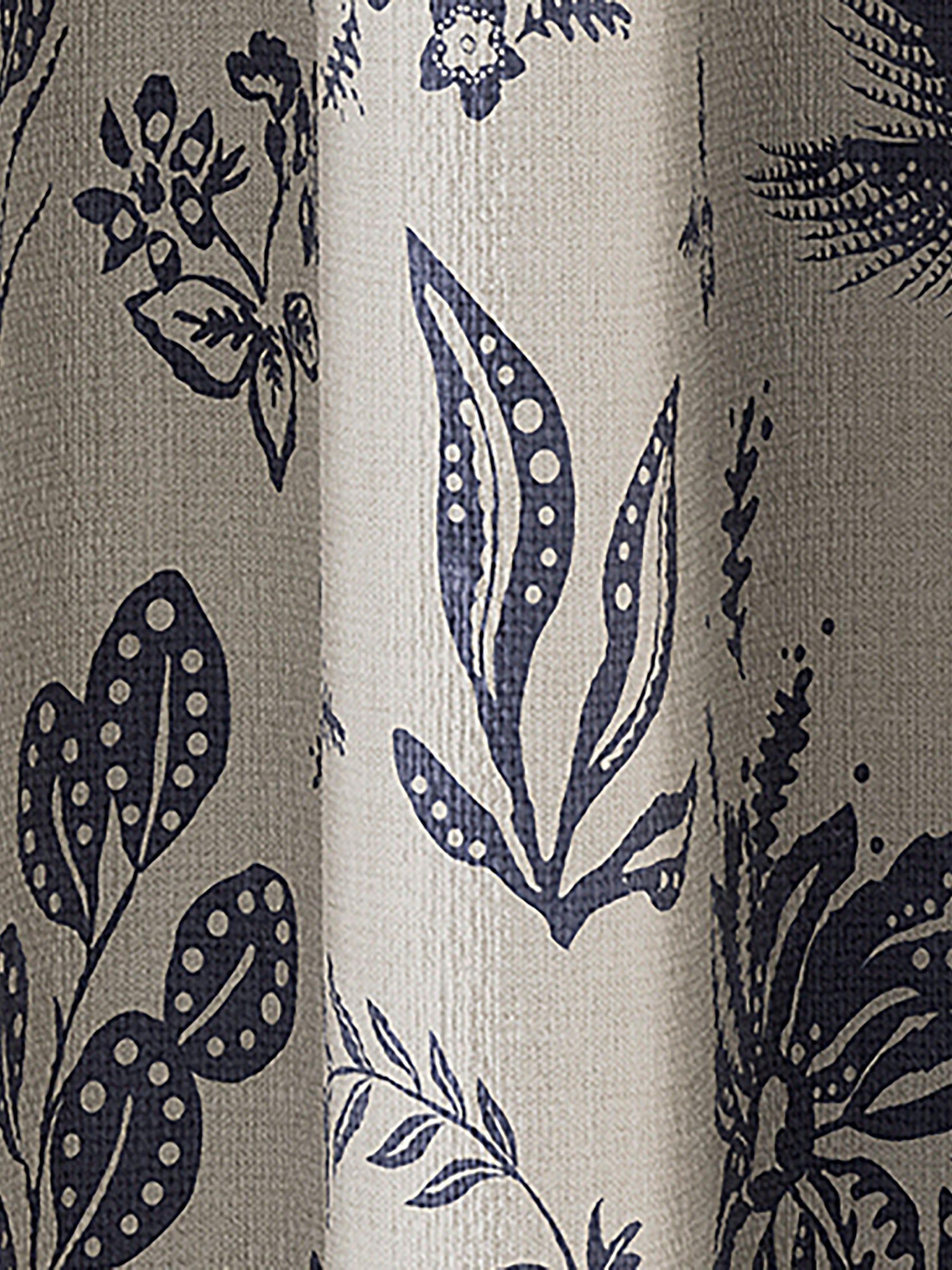 Festival Pheasants Set of 2 Blue Blackout Eyelet Curtains - Image 3 of 3