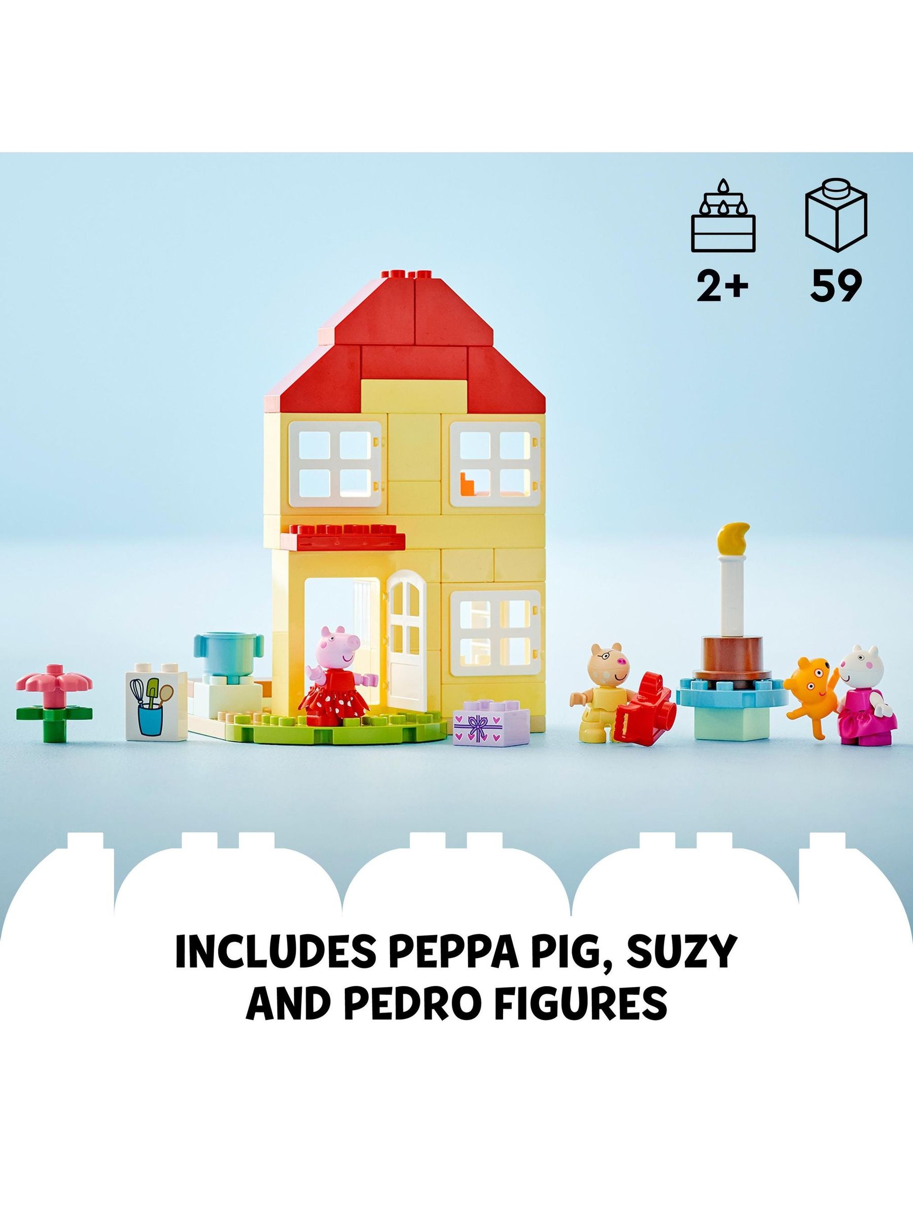 LEGO DUPLO Peppa Pig Birthday House Playset - Image 5 of 7