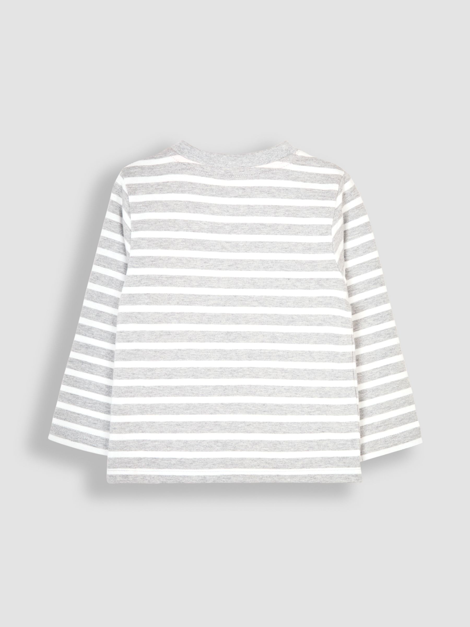 Grey Marl Puffin Appliqué Pocket Top - Image 2 of 3