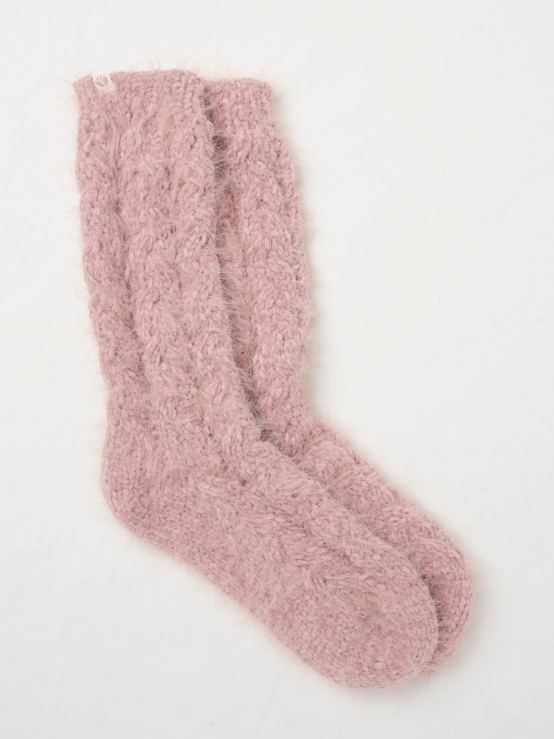 Pink Cable Lounge Socks - Image 1 of 2