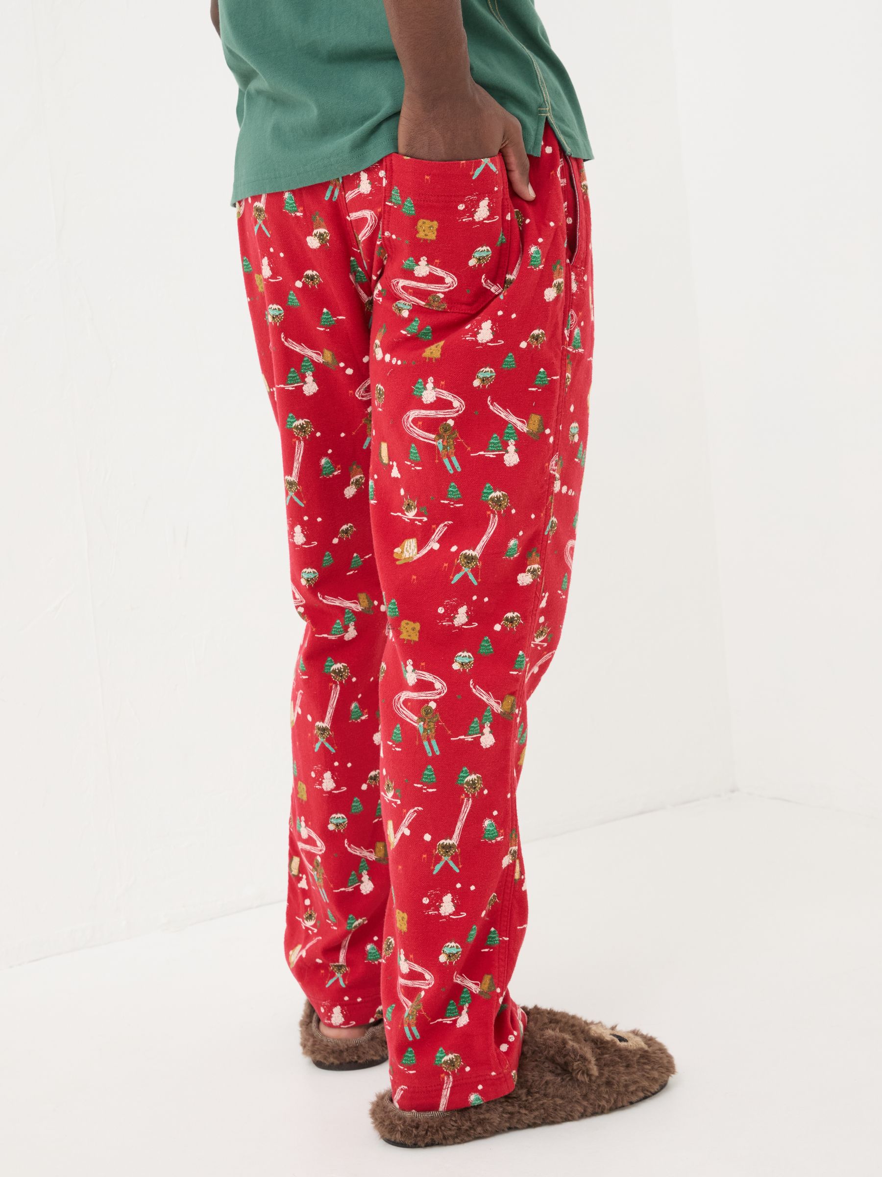 All Red All Good 100% Cotton Pudding Pyjama Bottoms - Image 2 of 6