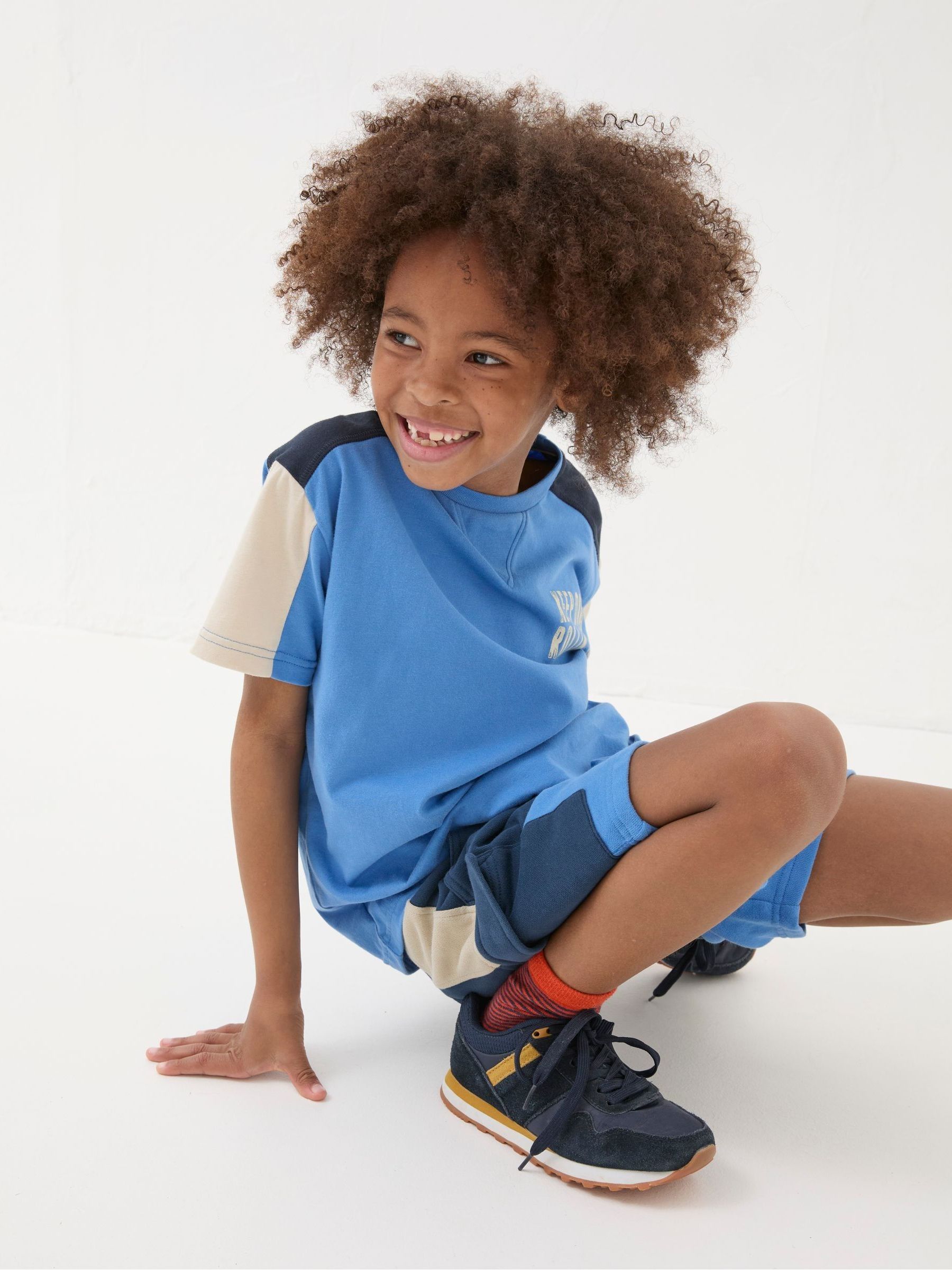 Hatfield Blue Cargo Sweat Shorts - Image 4 of 5