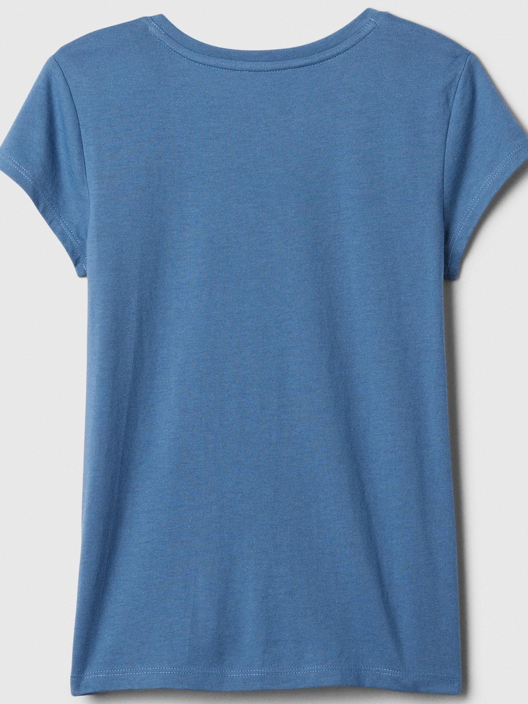 Blue Graphic Crew Neck Short Sleeve T-Shirt (4-13yrs) - Image 2 of 2