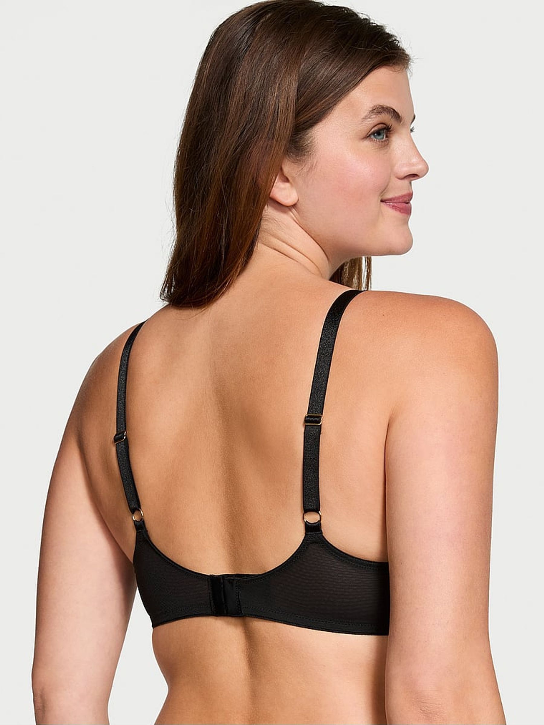 Black Leopard Full Cup Embroidered Bra - Image 2 of 3
