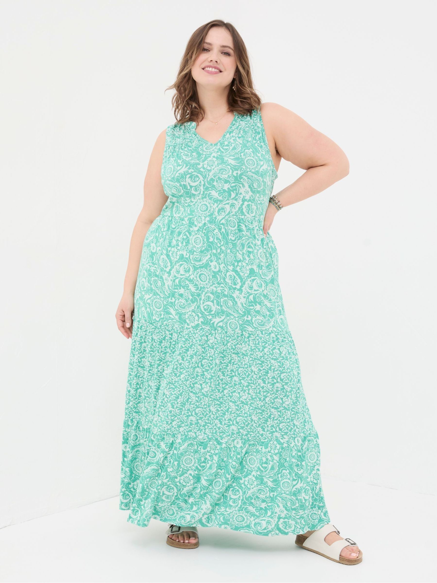Maya Blue Paisley Jersey Maxi Dress - Image 2 of 7