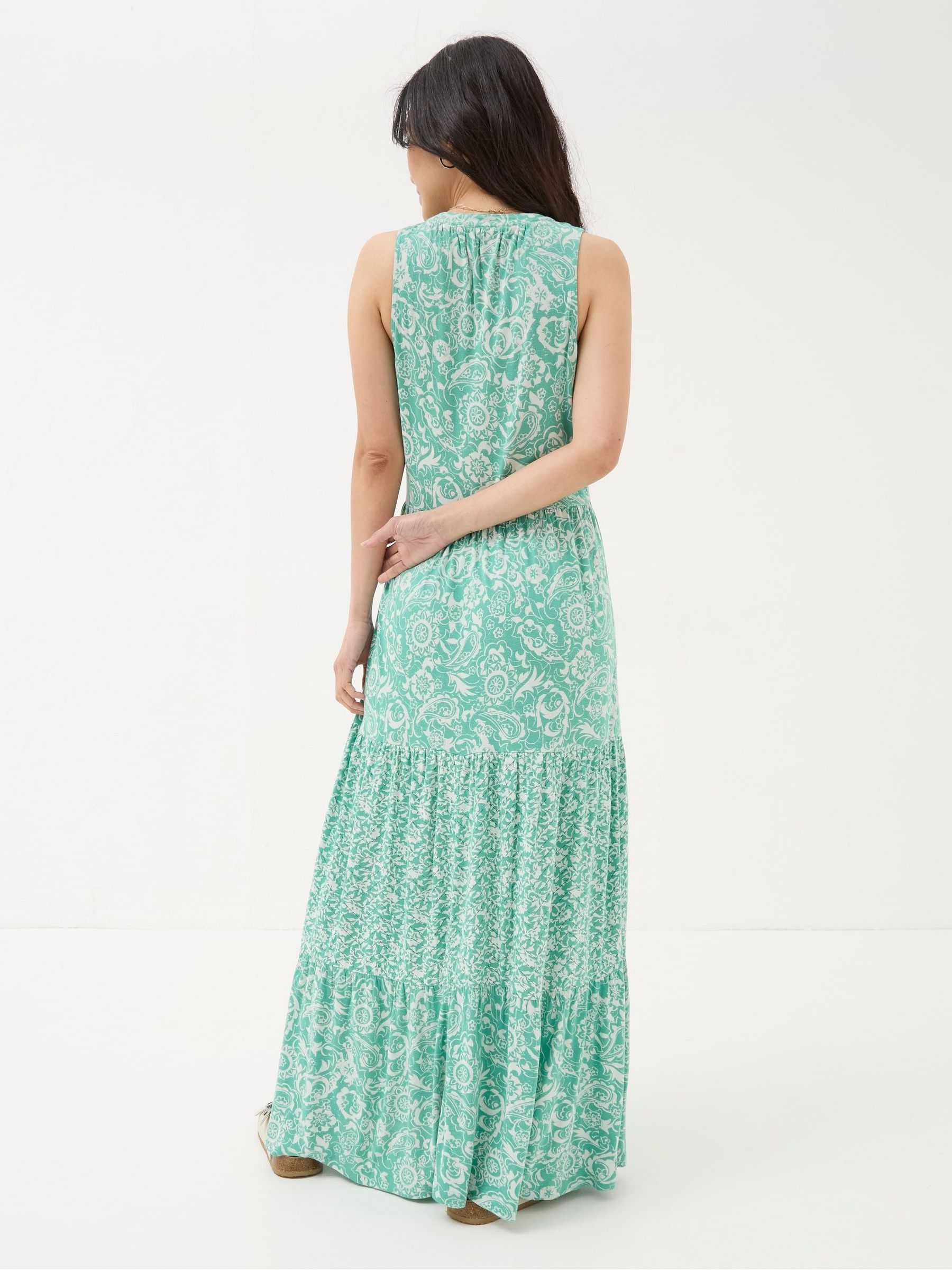 Maya Blue Paisley Jersey Maxi Dress - Image 4 of 7
