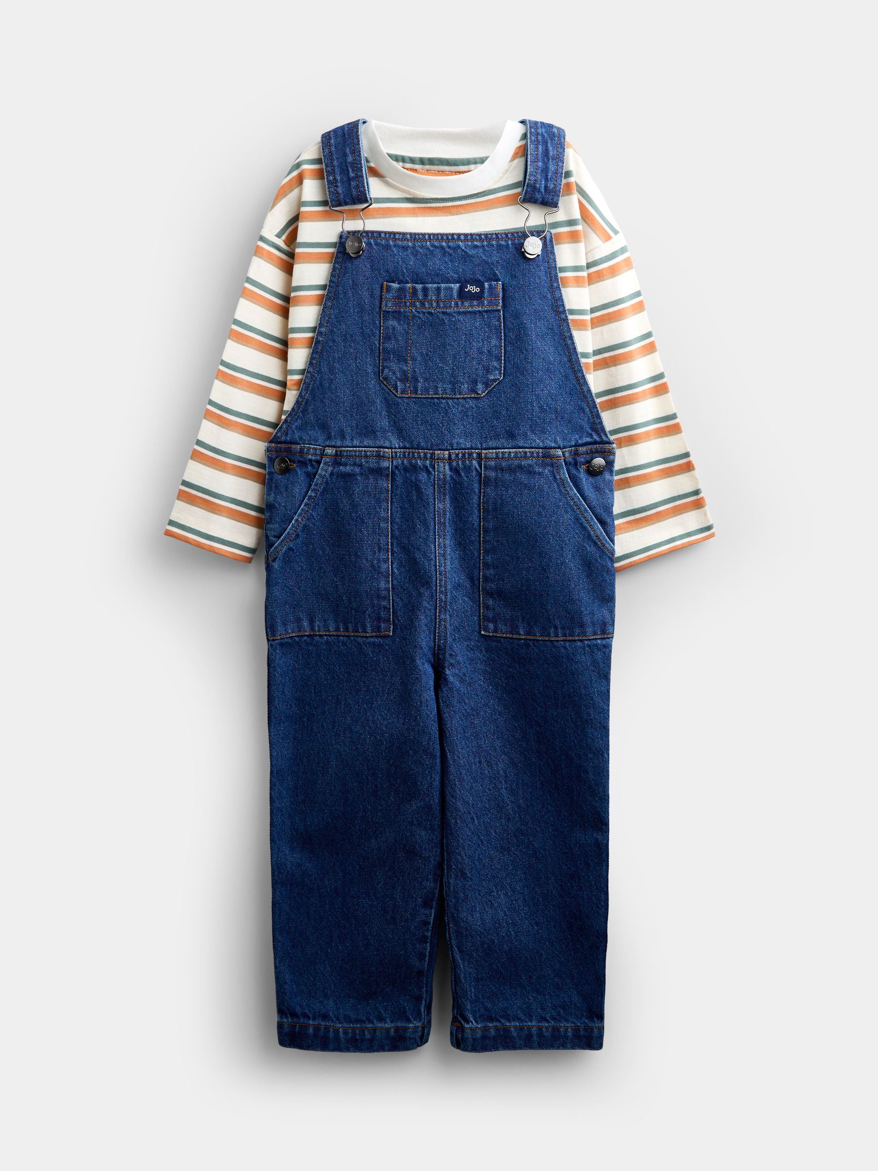 Mid Wash Blue Denim Dungaree Set - Image 2 of 7