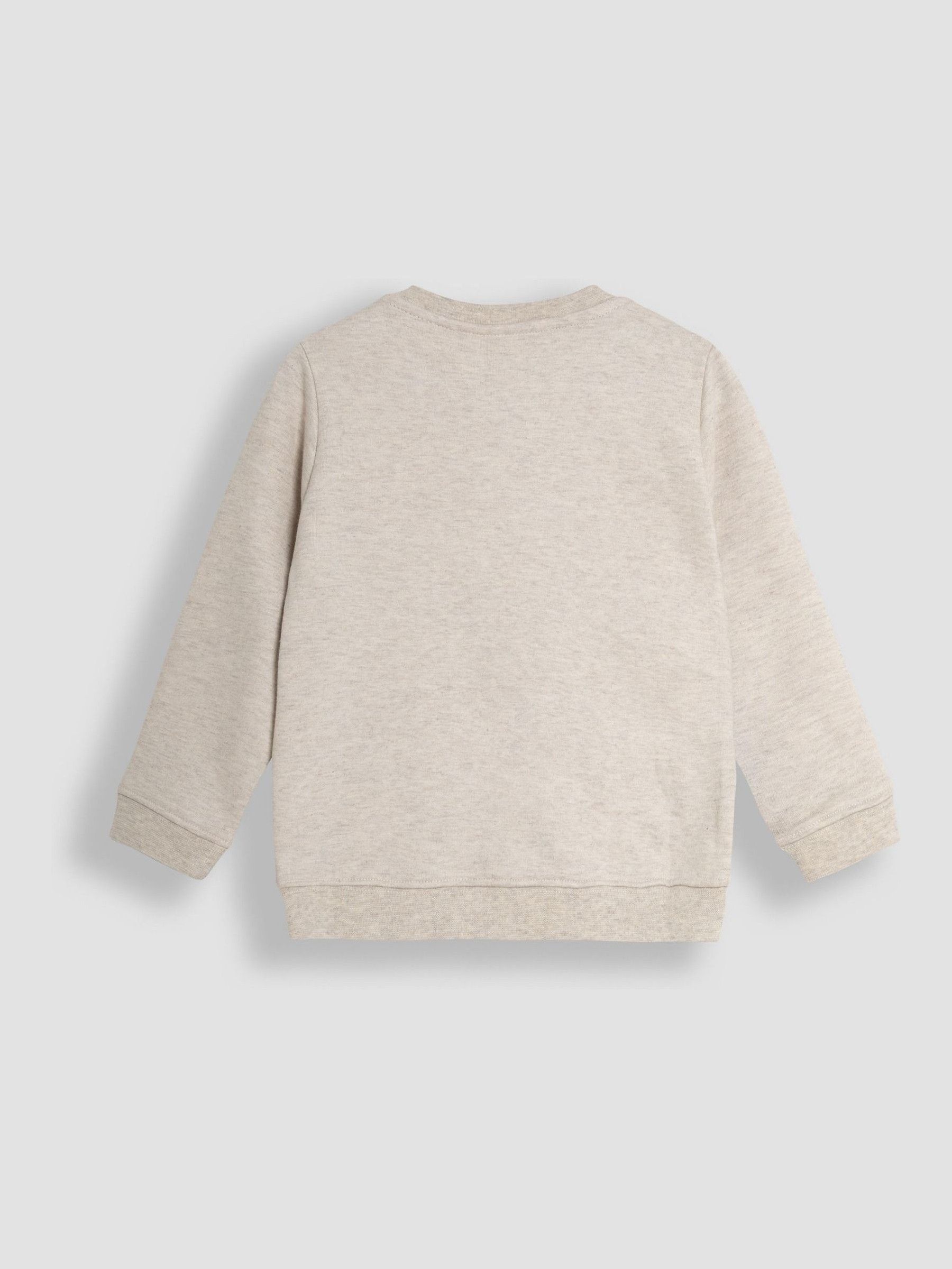 Natural Santa And Reindeer Tractor Sweatshirt - Image 2 of 5