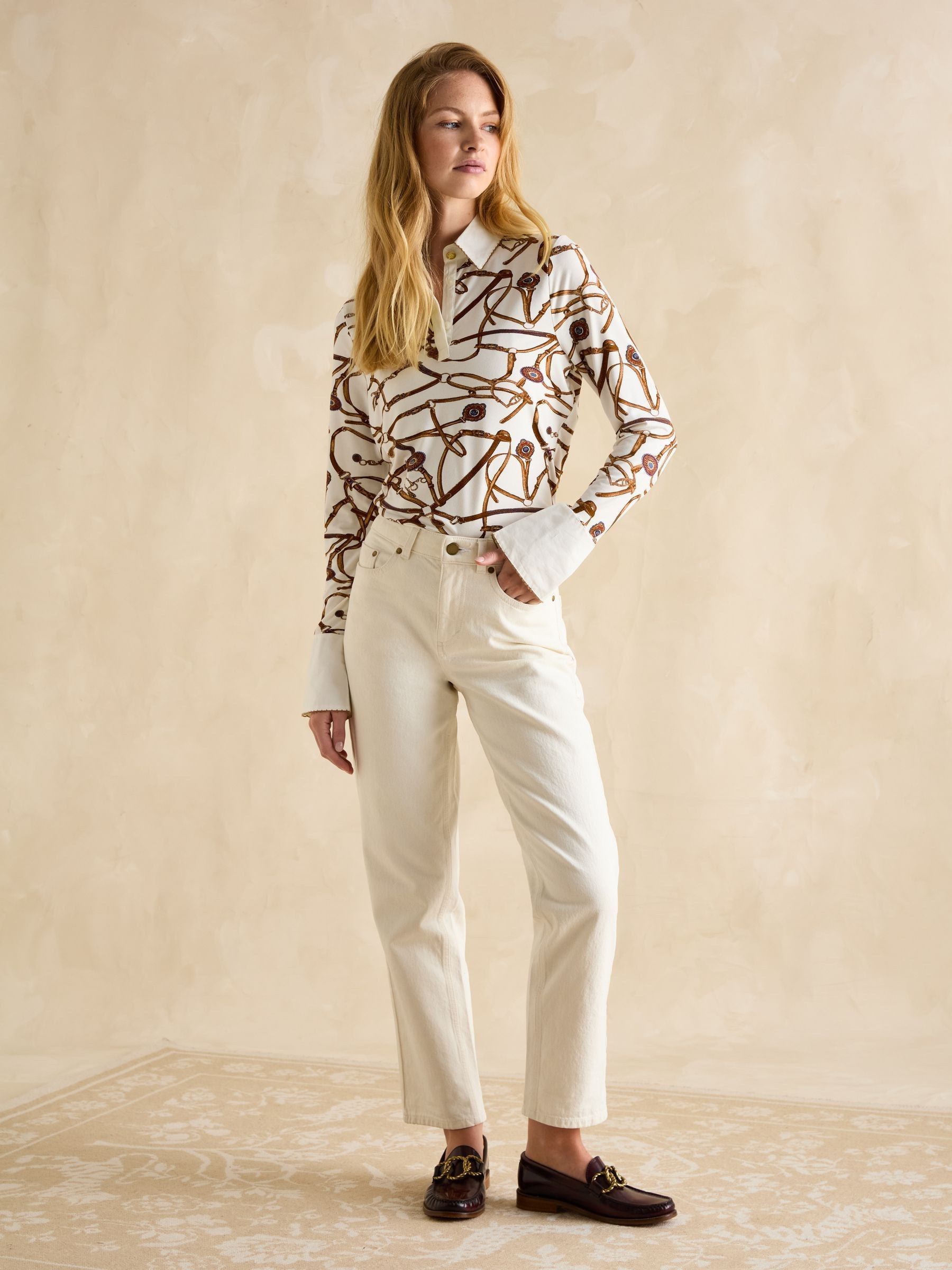 Cordelia Cream Long Sleeve Top - Image 3 of 6