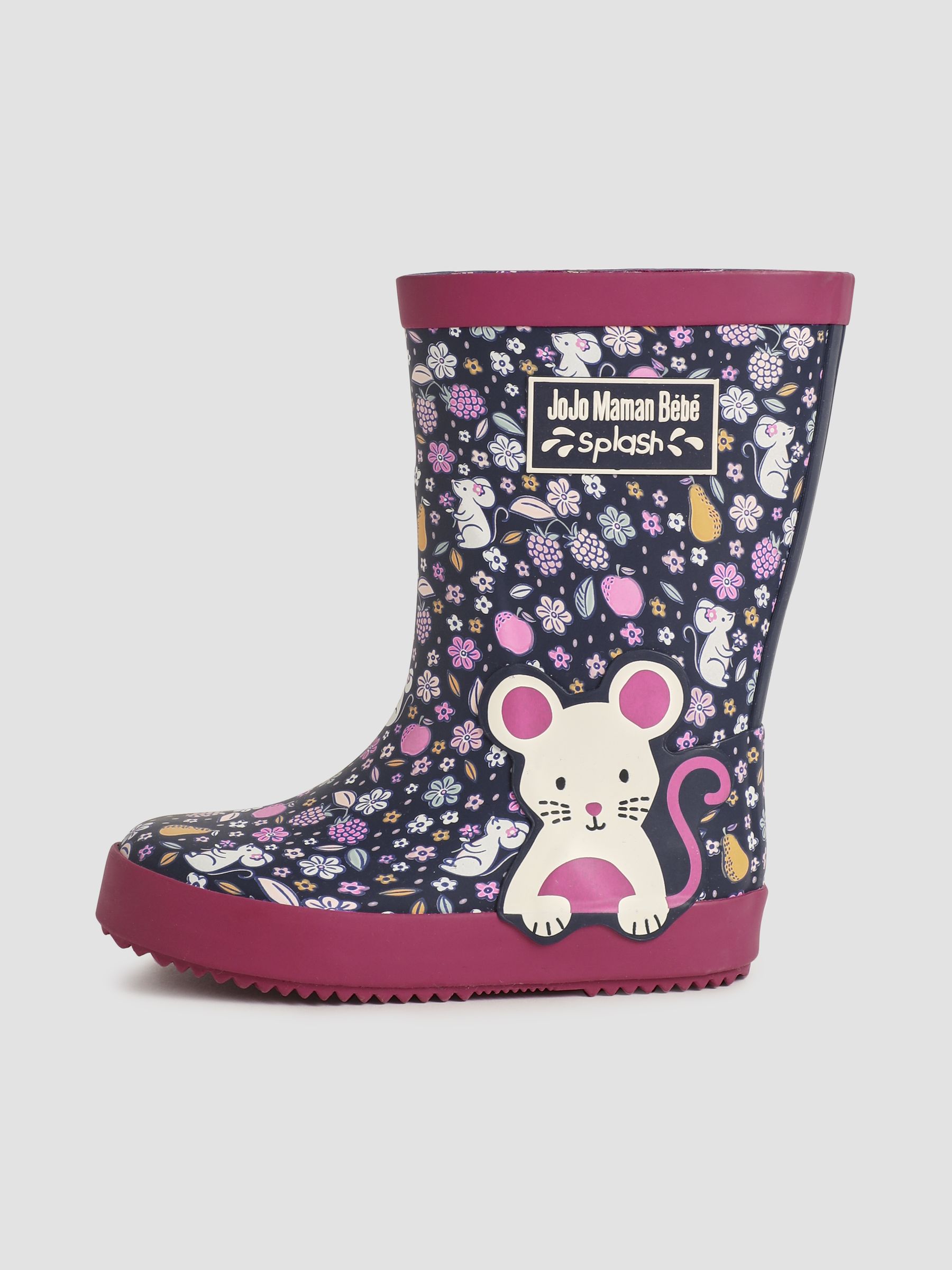 Purple Mouse Printed Wellies - Image 2 of 4