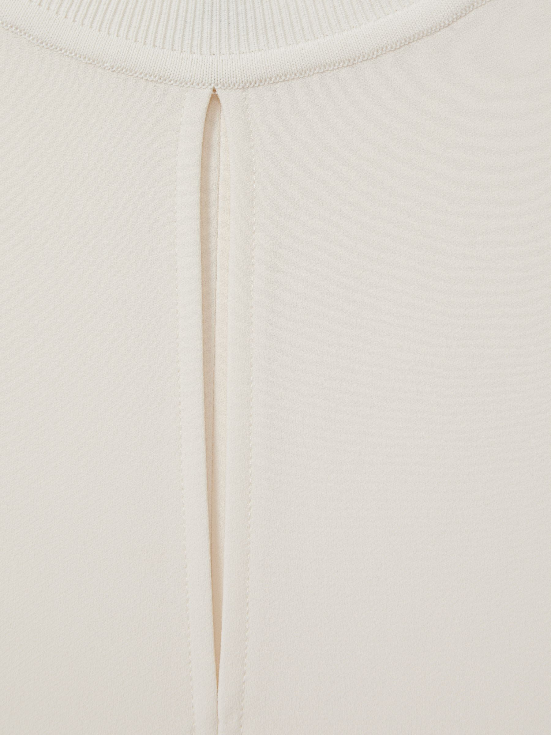 Draped Sleeve Top in Ivory - Image 7 of 7