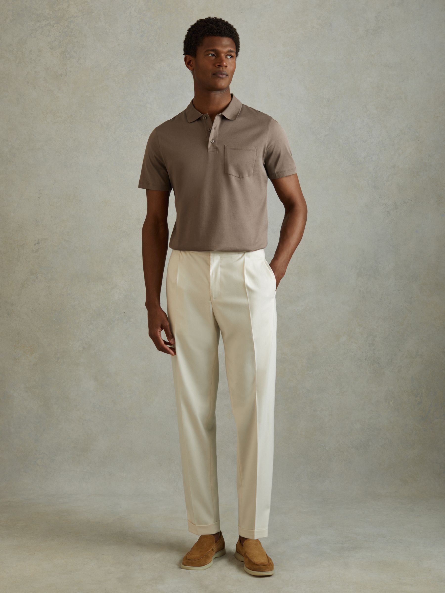 Austin Cinder Mercerised 100% Cotton Polo Shirt - Image 3 of 6