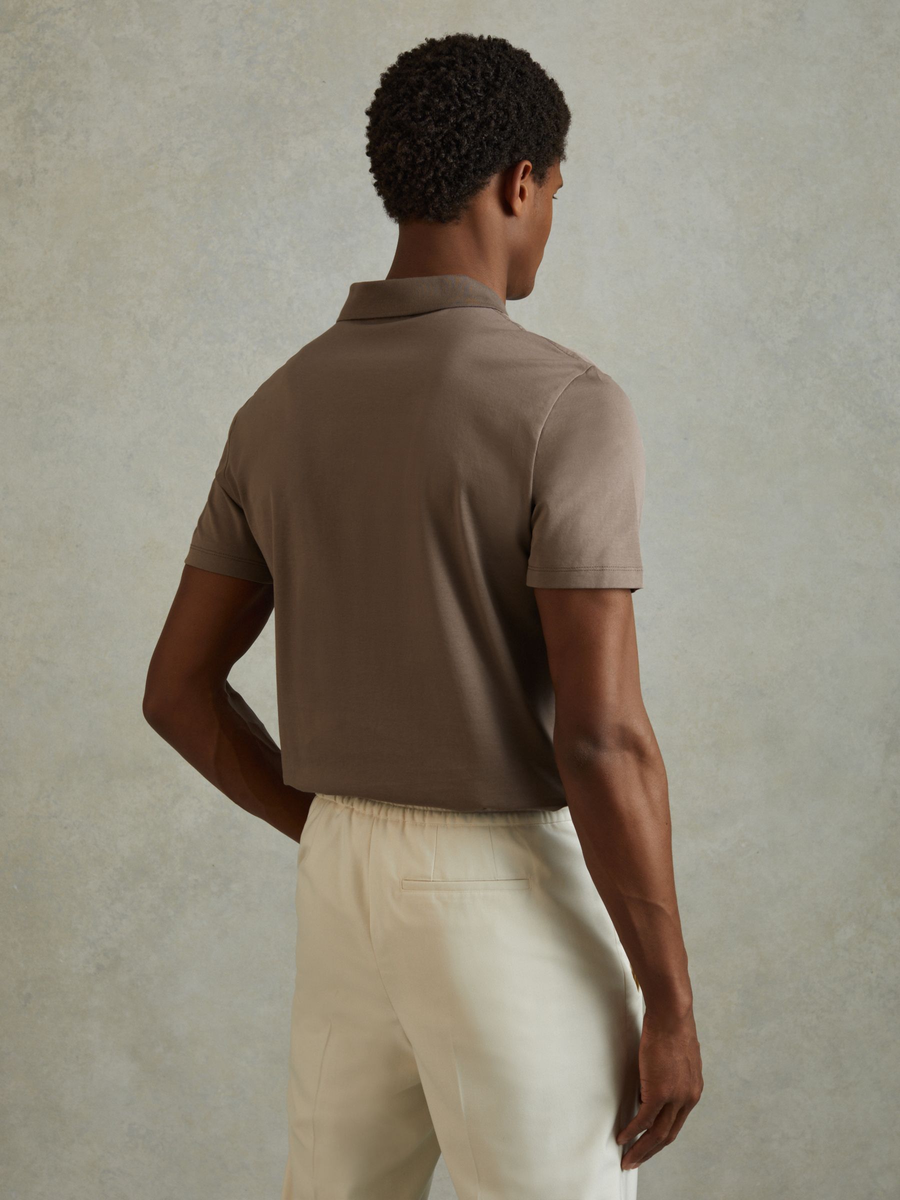 Austin Cinder Mercerised 100% Cotton Polo Shirt - Image 5 of 6 Austin Cinder Mercerised 100% Cotton Polo Shirt - Image 5 of 6