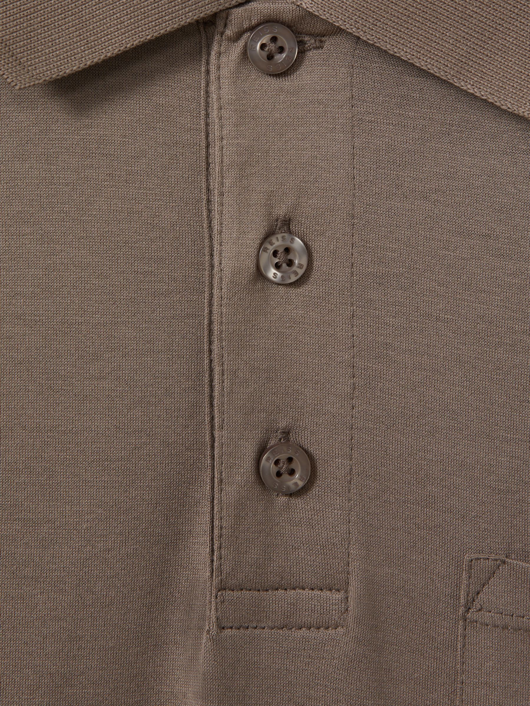Austin Cinder Mercerised 100% Cotton Polo Shirt - Image 6 of 6