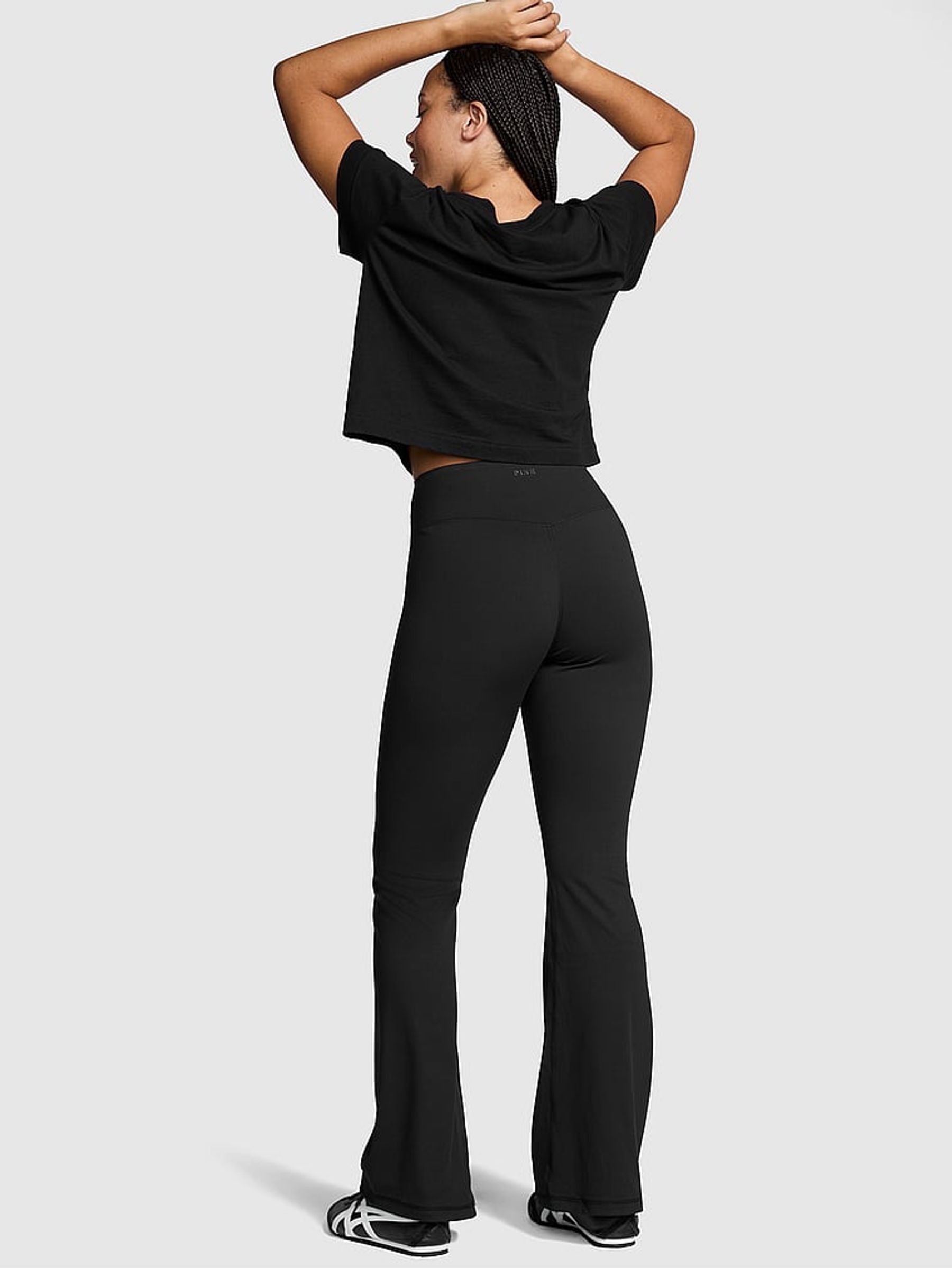 Black Relay Compression Flared Leggings - Image 2 of 3