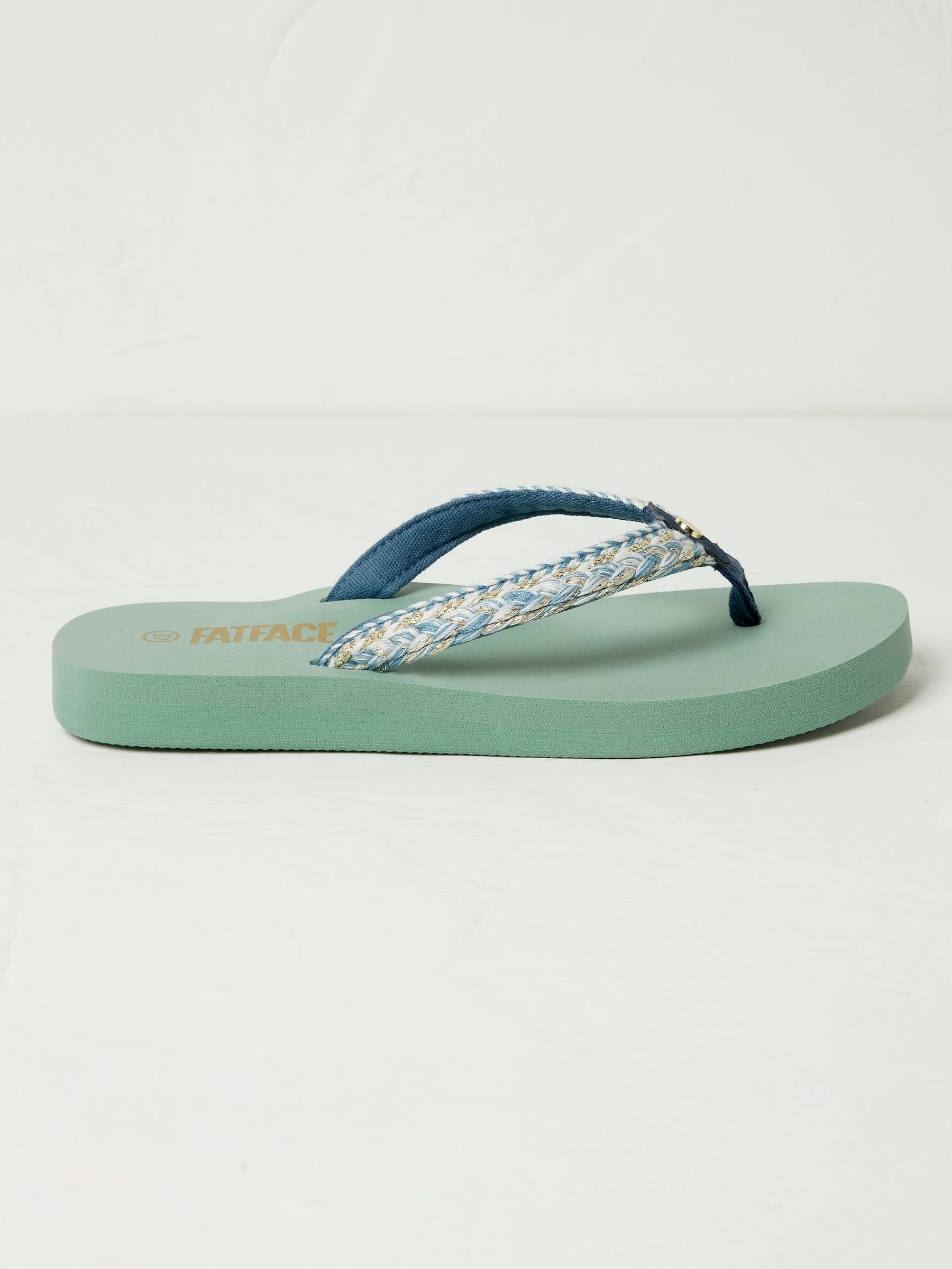 Green Pentle Flip Flops - Image 1 of 3