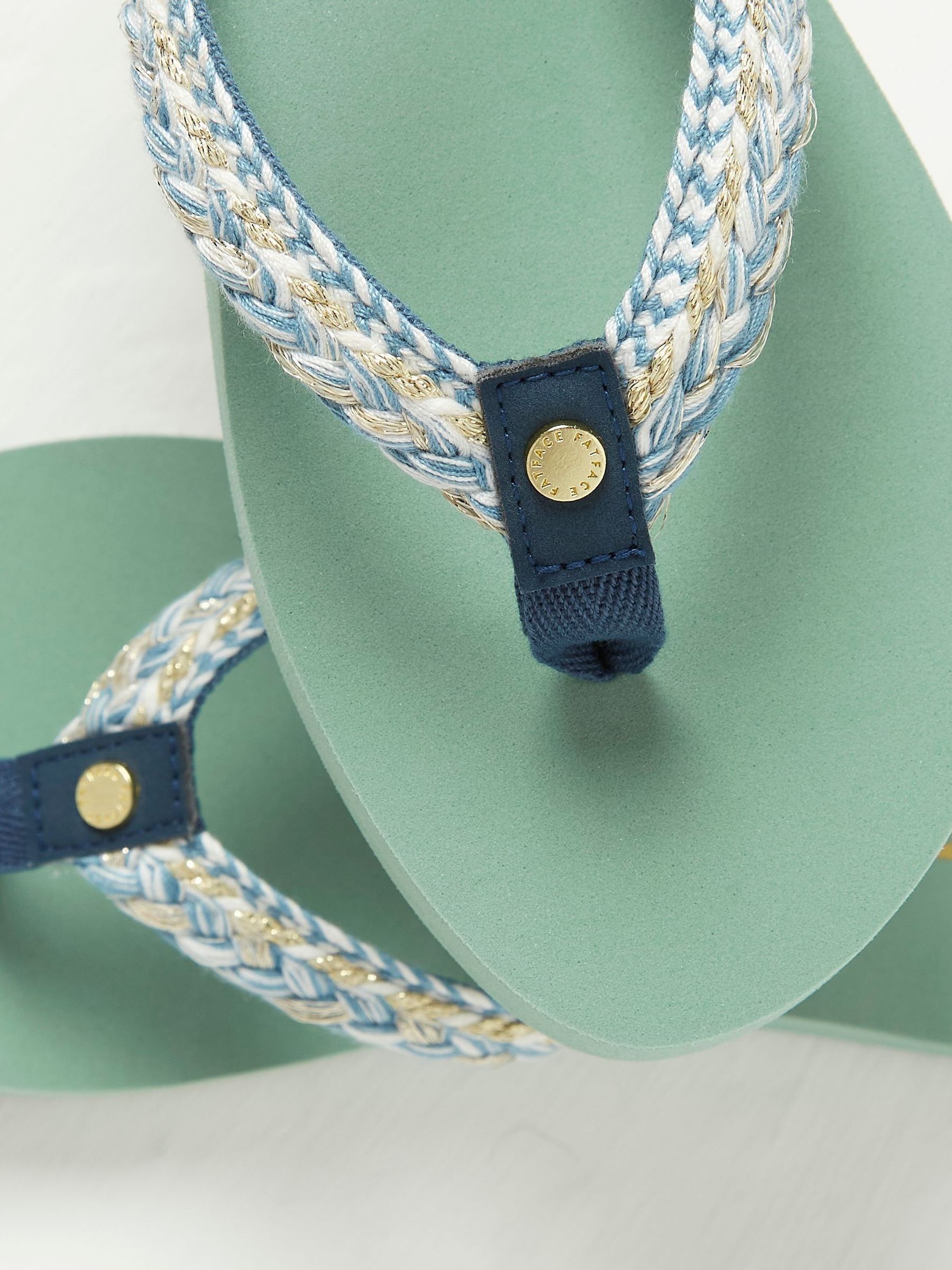 Green Pentle Flip Flops - Image 3 of 3