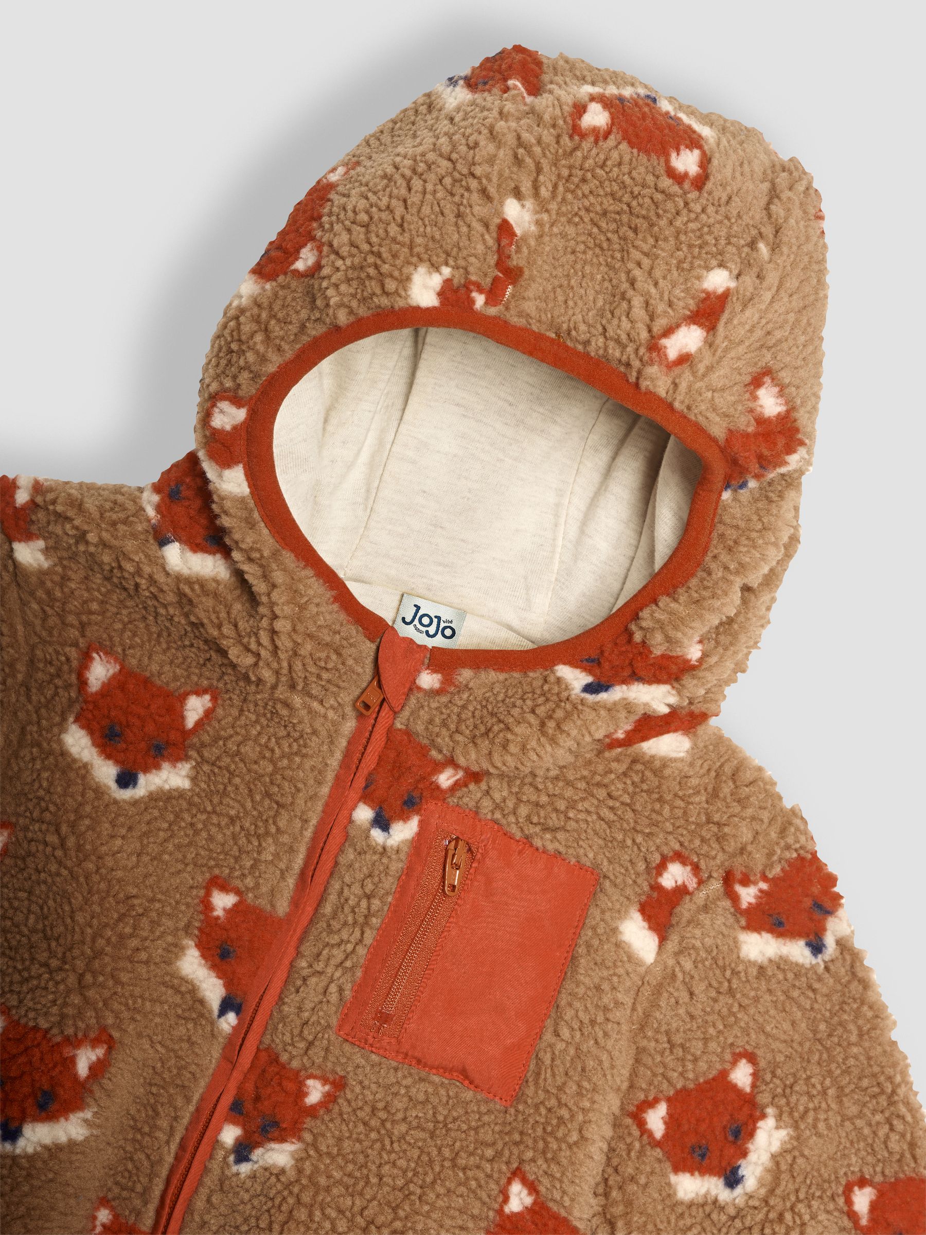 Brown Fox Printed Fleece - Image 3 of 3