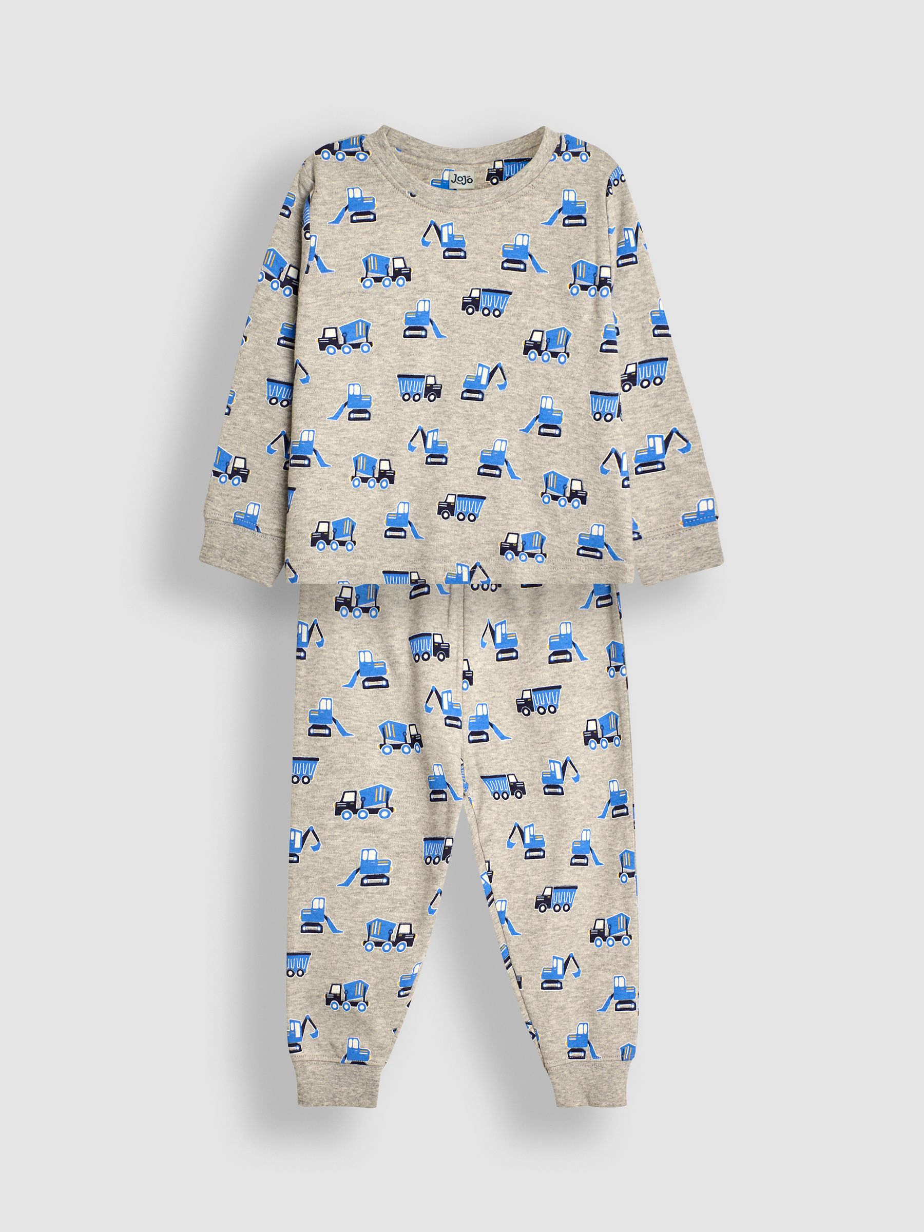 Marl Grey Transport Jersey Pyjamas - Image 1 of 8