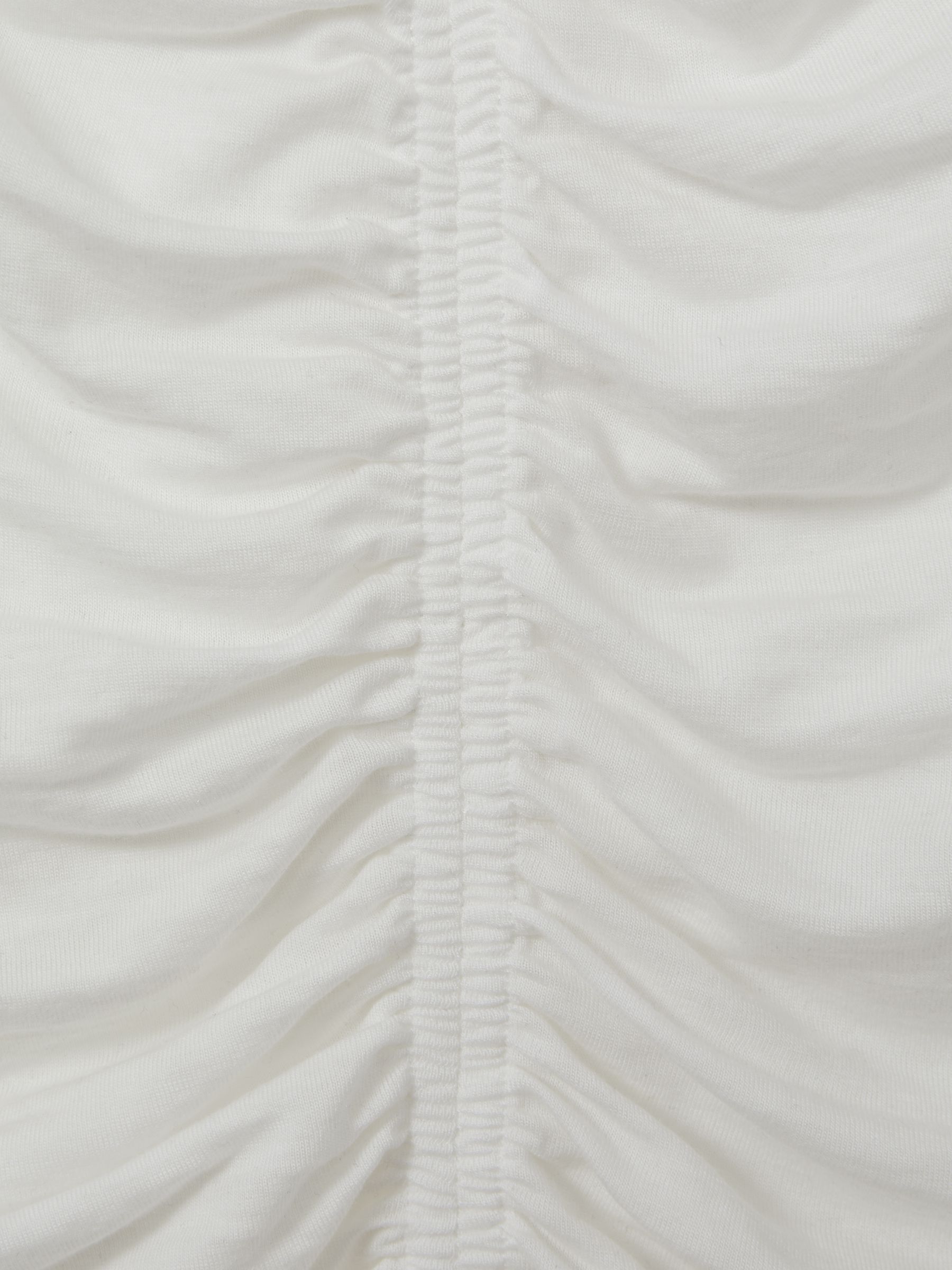 Lyocell-Wool Ruched Vest in Cream - Image 5 of 5