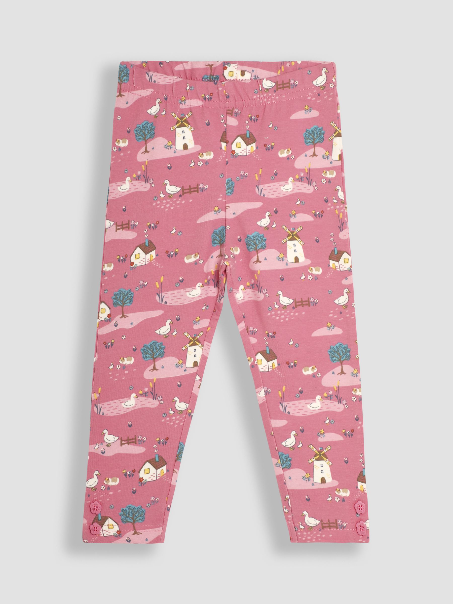 Pink Homestead Friends 2-Pack Autumn Ditsy Floral Leggings - Image 3 of 8