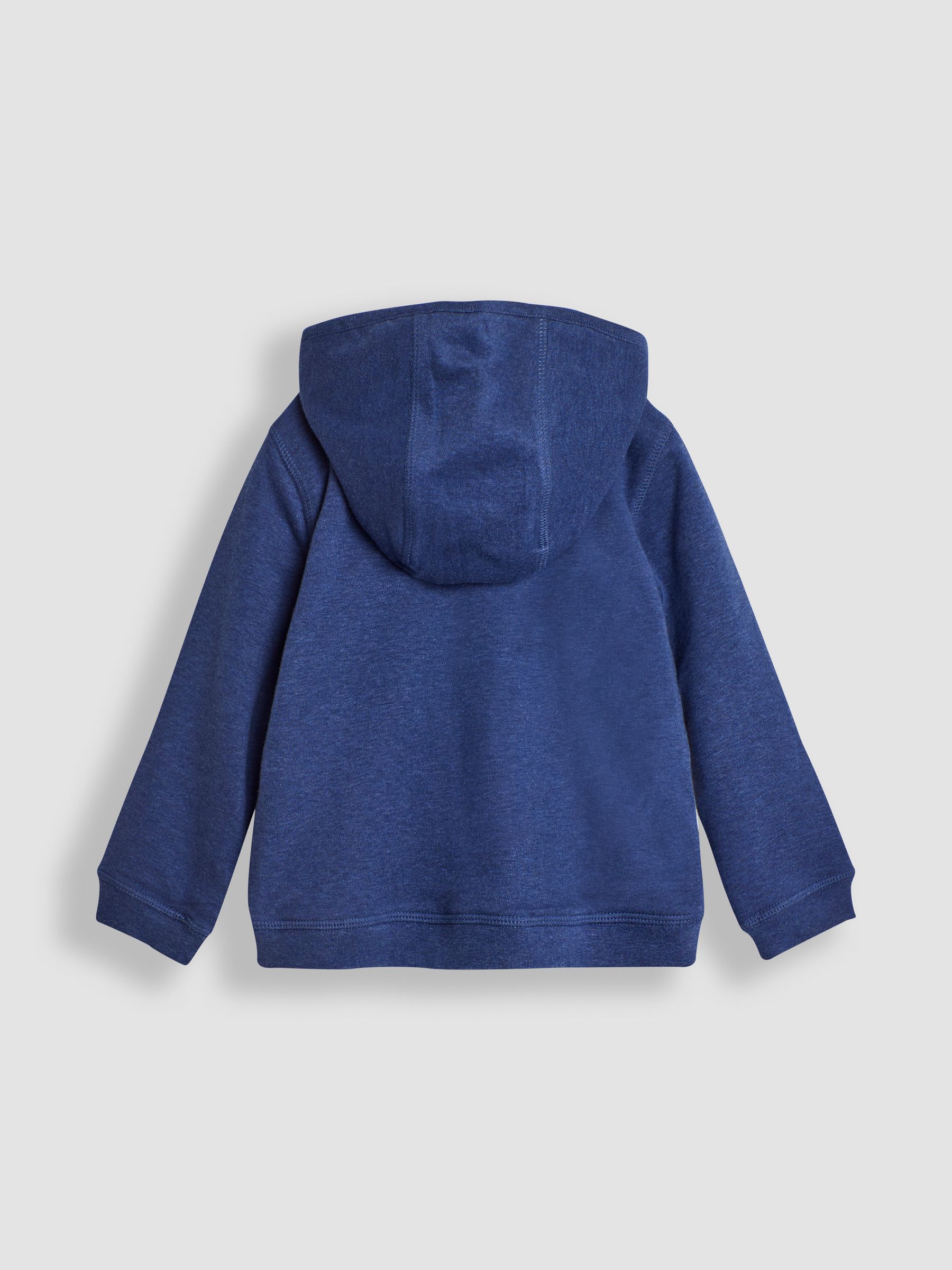 Indigo Blue Dinosaur Appliqué Reversible Hoodie | JoJo Maman Bébé USA