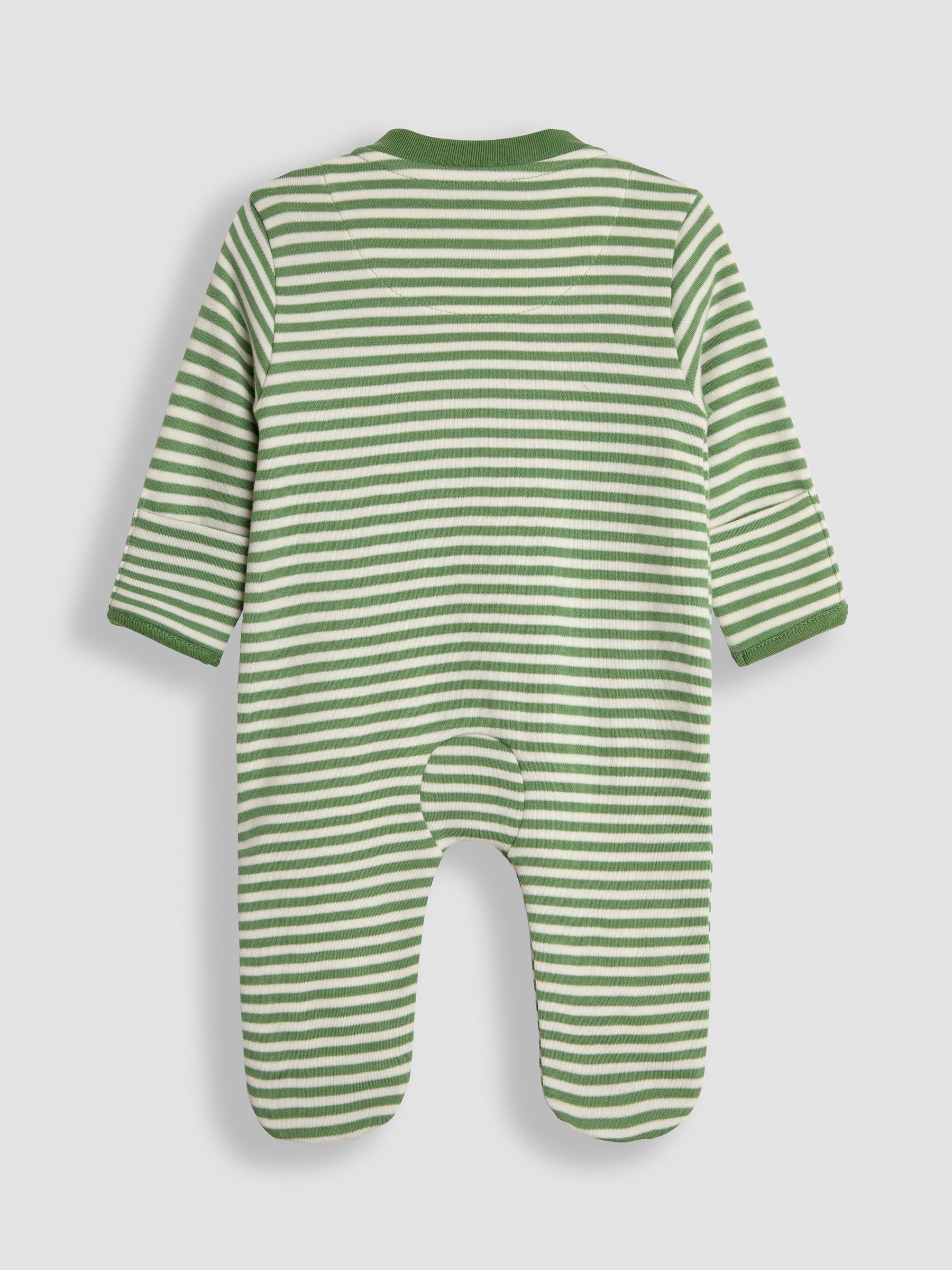 Green Highland Cow Applique Zip Sleepsuit - Image 2 of 3