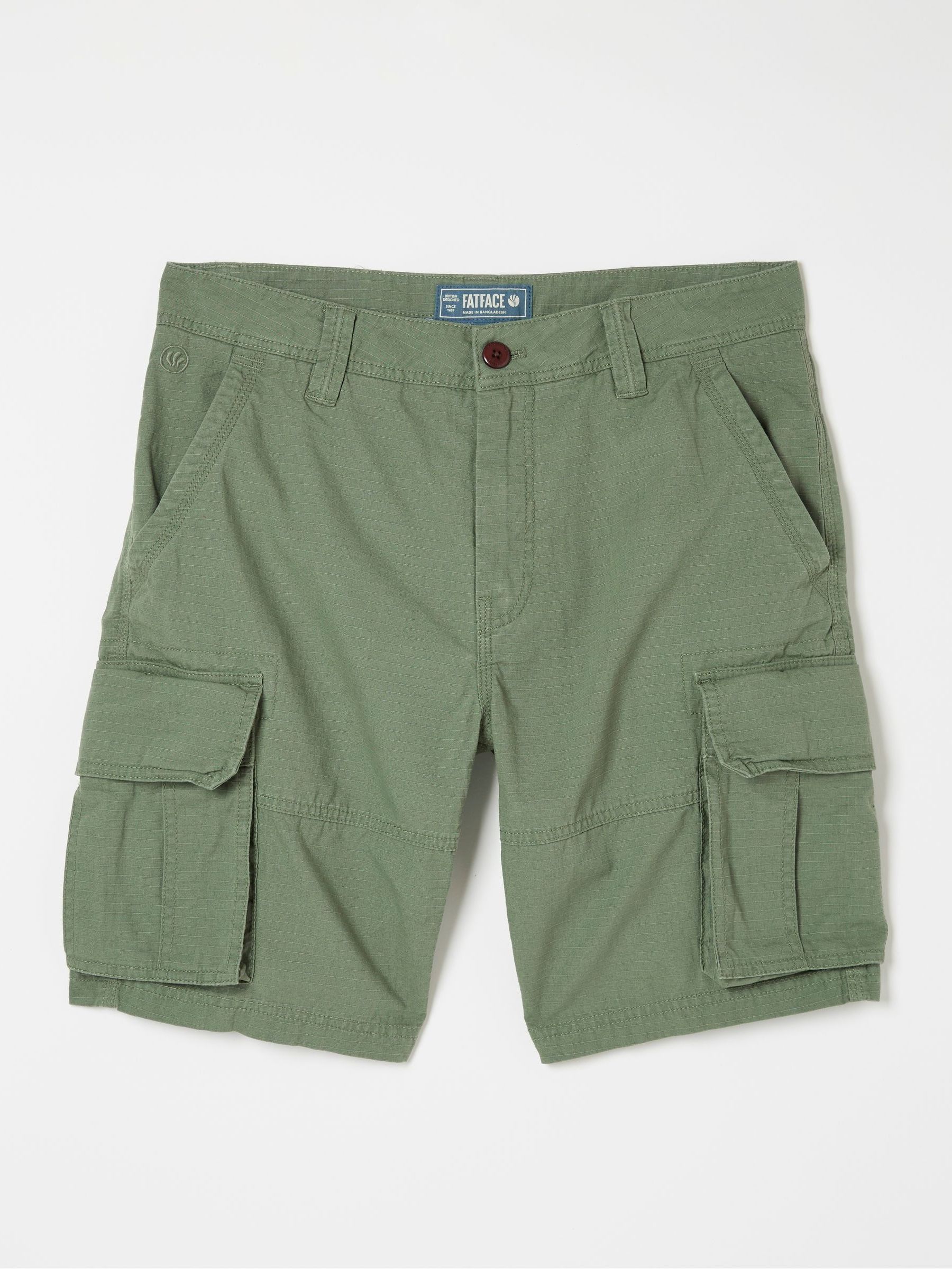 Bude Green Ripstop Cargo Shorts - Image 4 of 4