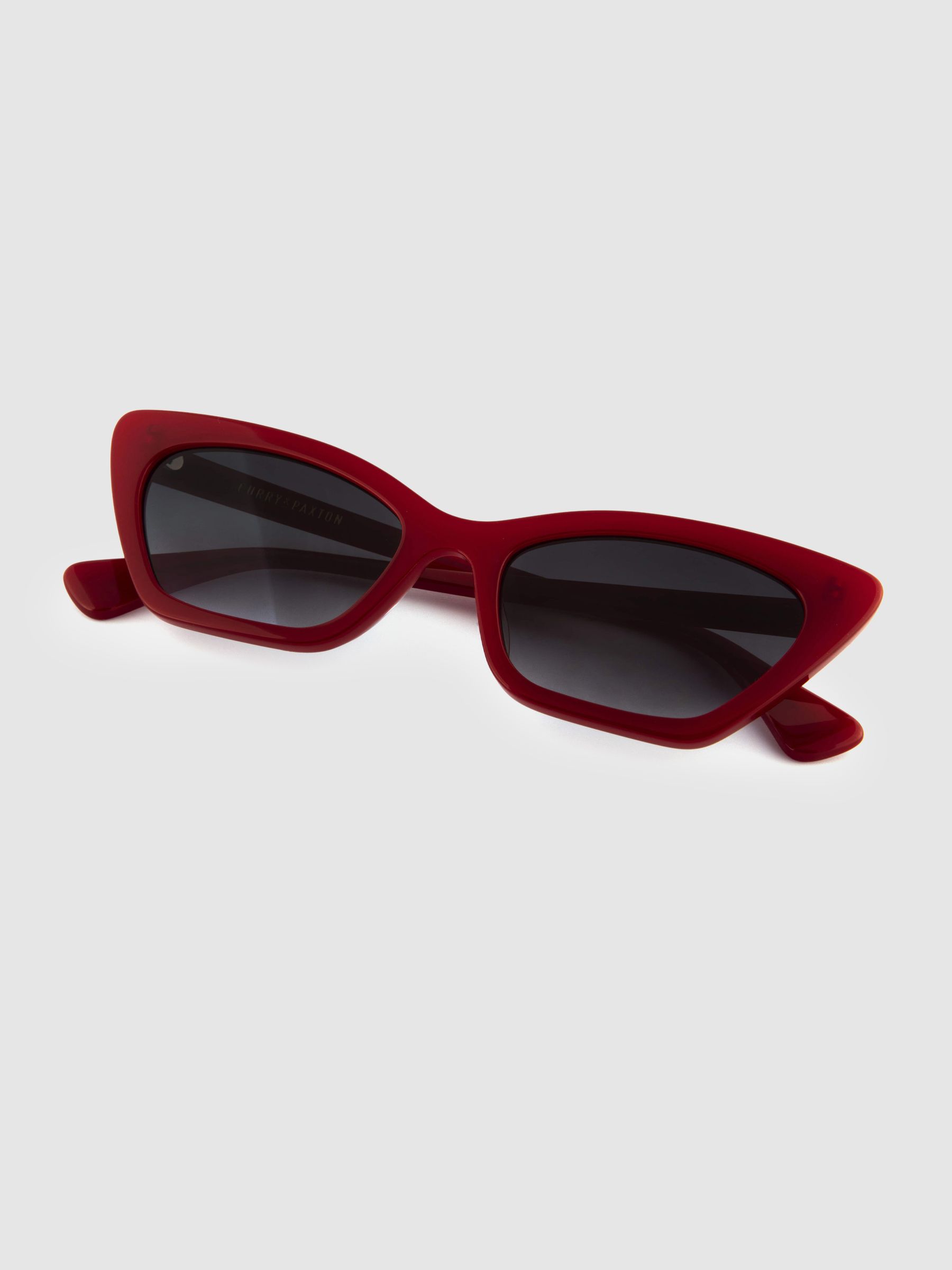Curry and Paxton Cat Eye Sunglasses in Red - Image 4 of 4
