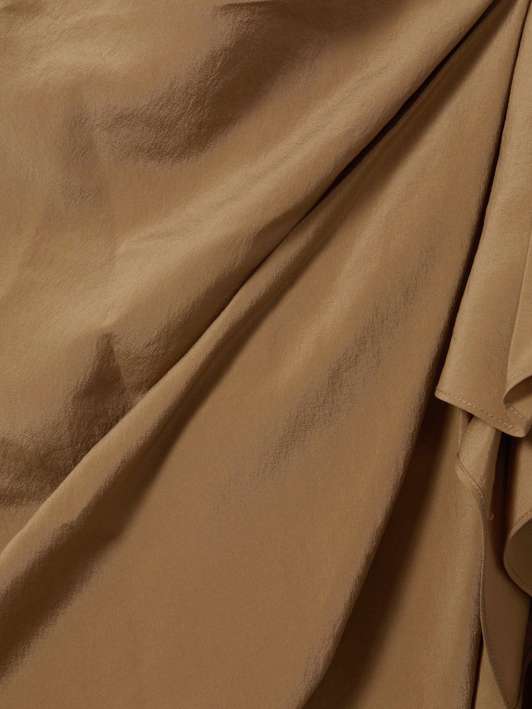 Atelier Drape Front Maxi Skirt in Toffee - Image 6 of 6