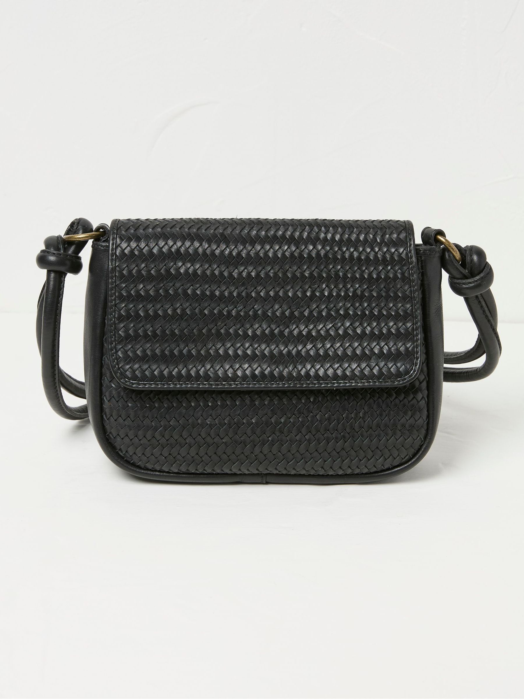 Alexia Black Woven Shoulder Bag - Image 1 of 3