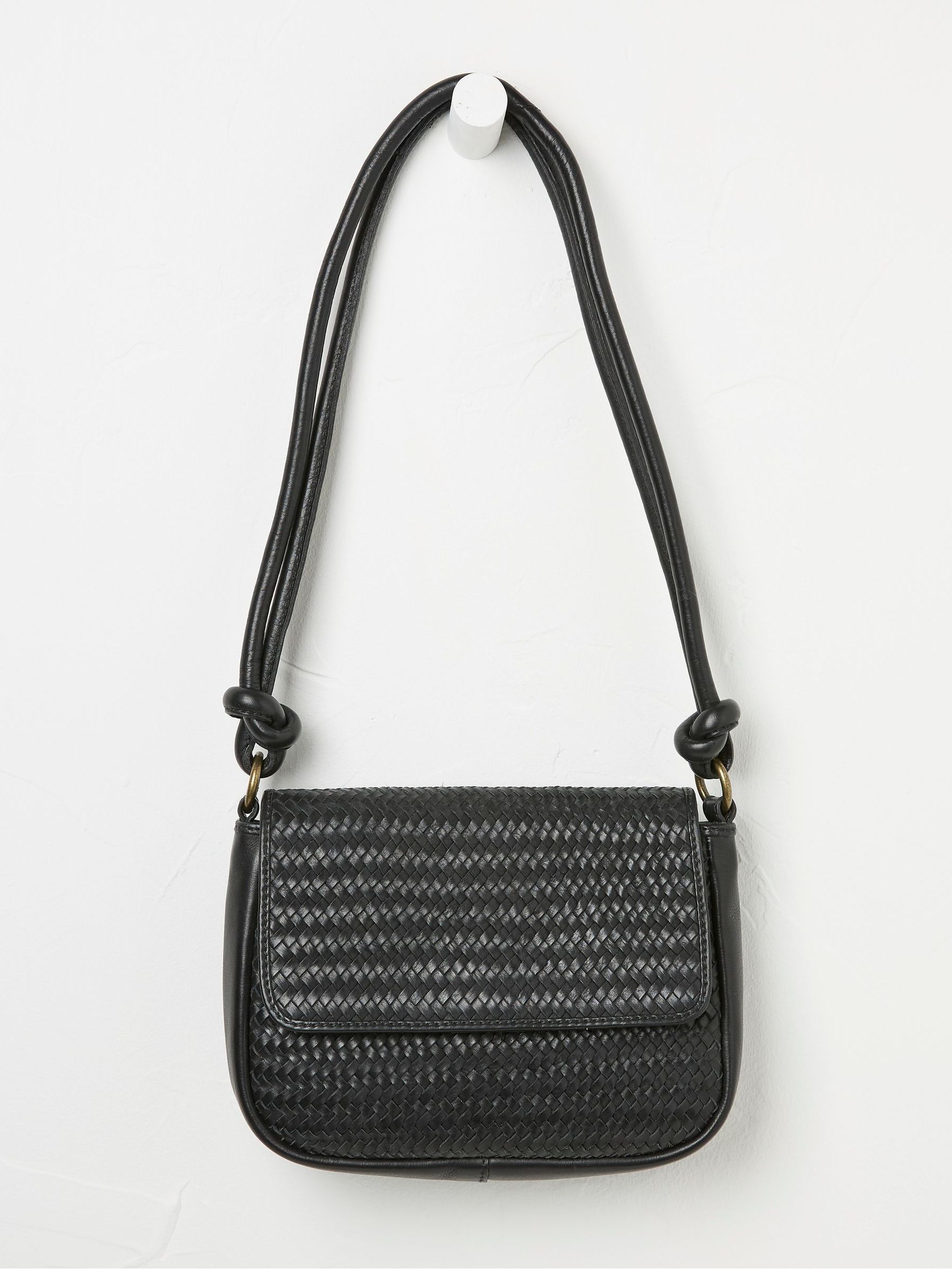 Alexia Black Woven Shoulder Bag - Image 2 of 3