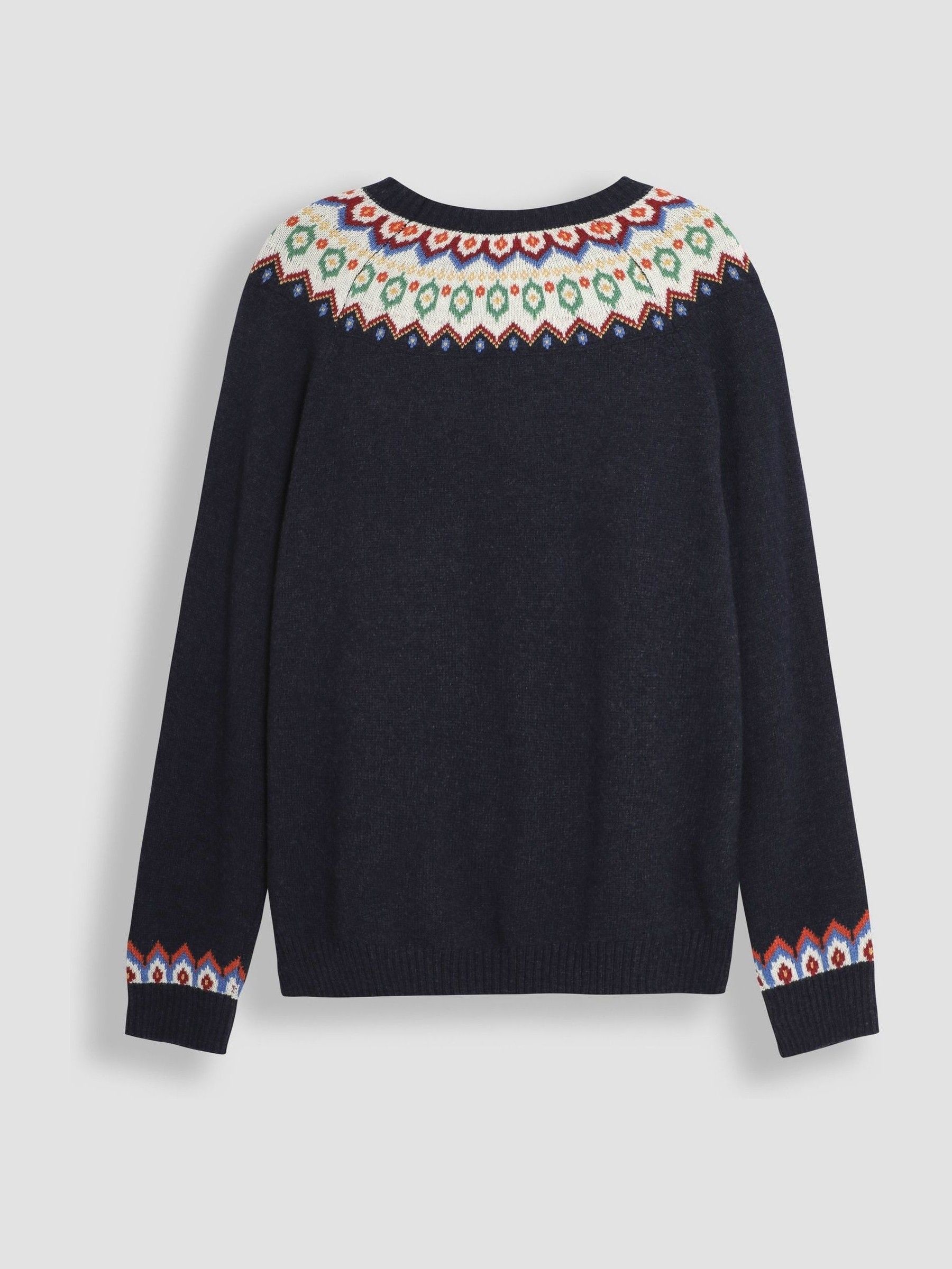 Navy Blue Mens Reindeer Jumper - Image 2 of 3
