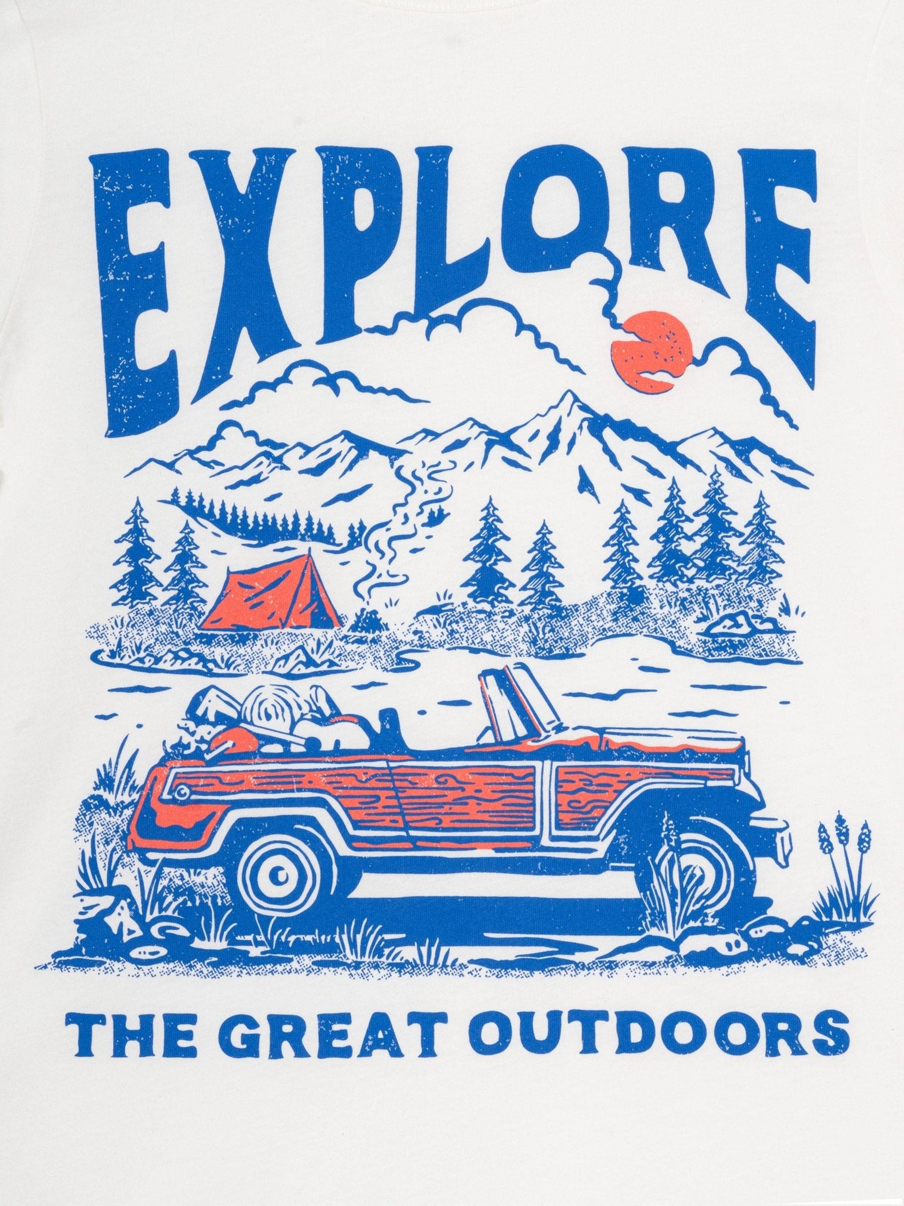 White Graphic Crew Neck Short Sleeve T-Shirt (4-13yrs) - Image 3 of 3