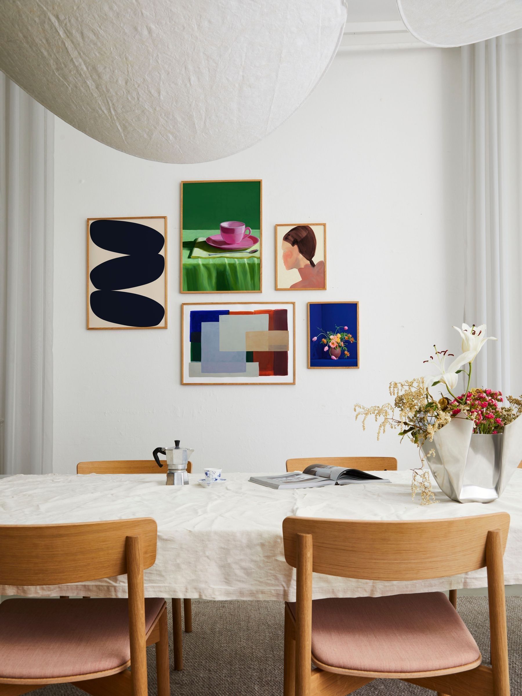 Paper Collective Multi Layers 01 Framed Wall Art Print in Natural Oak Frame - Image 4 of 4
