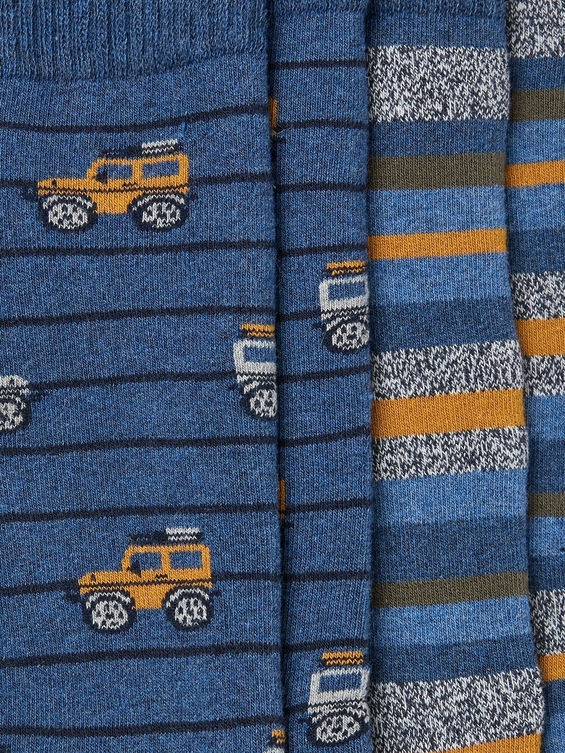 Blue Navy Off Roader Thermal Socks 2 Pack - Image 2 of 2