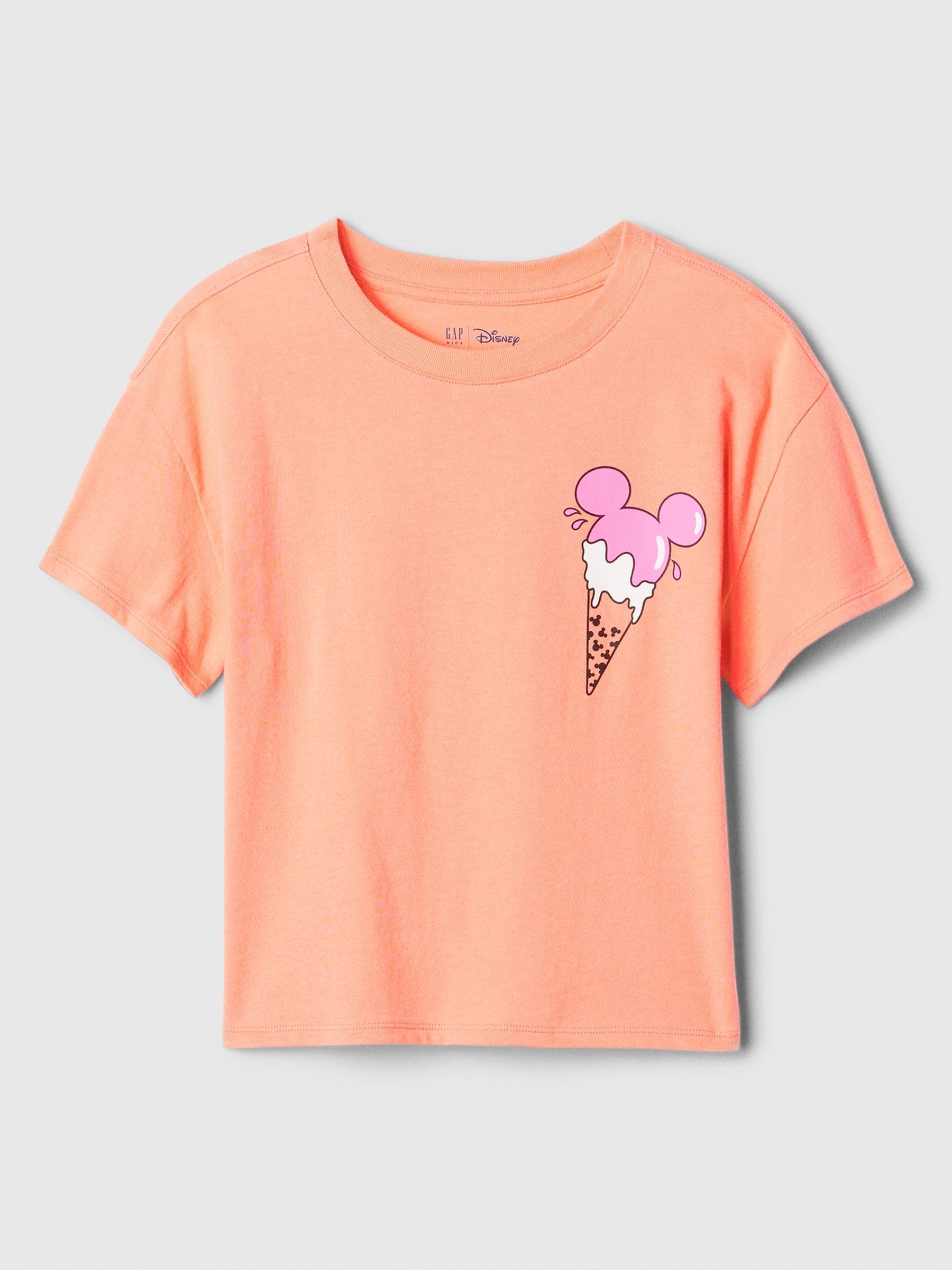 Orange Disney Mikey Mouse Graphic Short Sleeve T-Shirt (4-13yrs) - Image 1 of 2