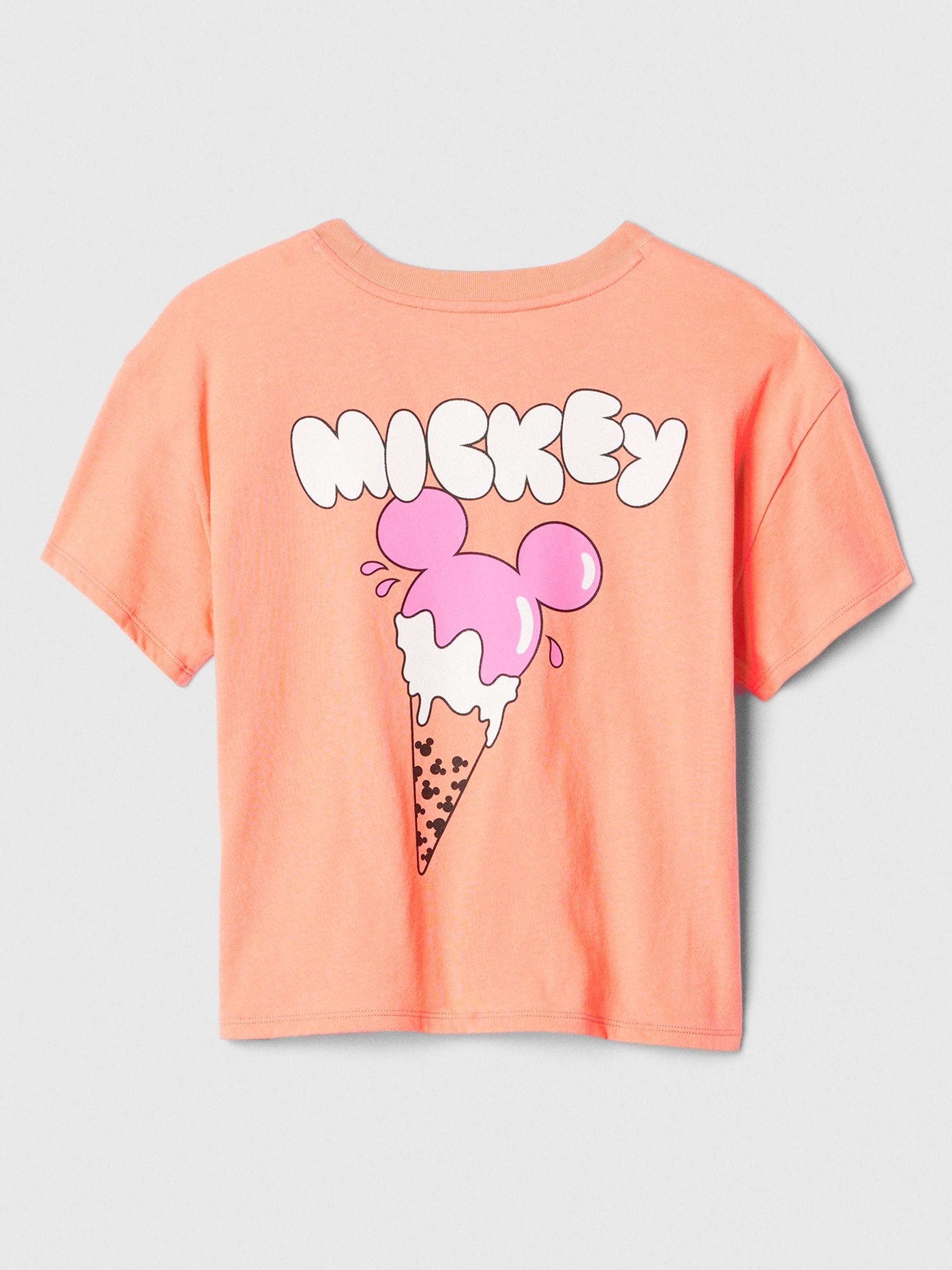 Orange Disney Mikey Mouse Graphic Short Sleeve T-Shirt (4-13yrs) - Image 2 of 2