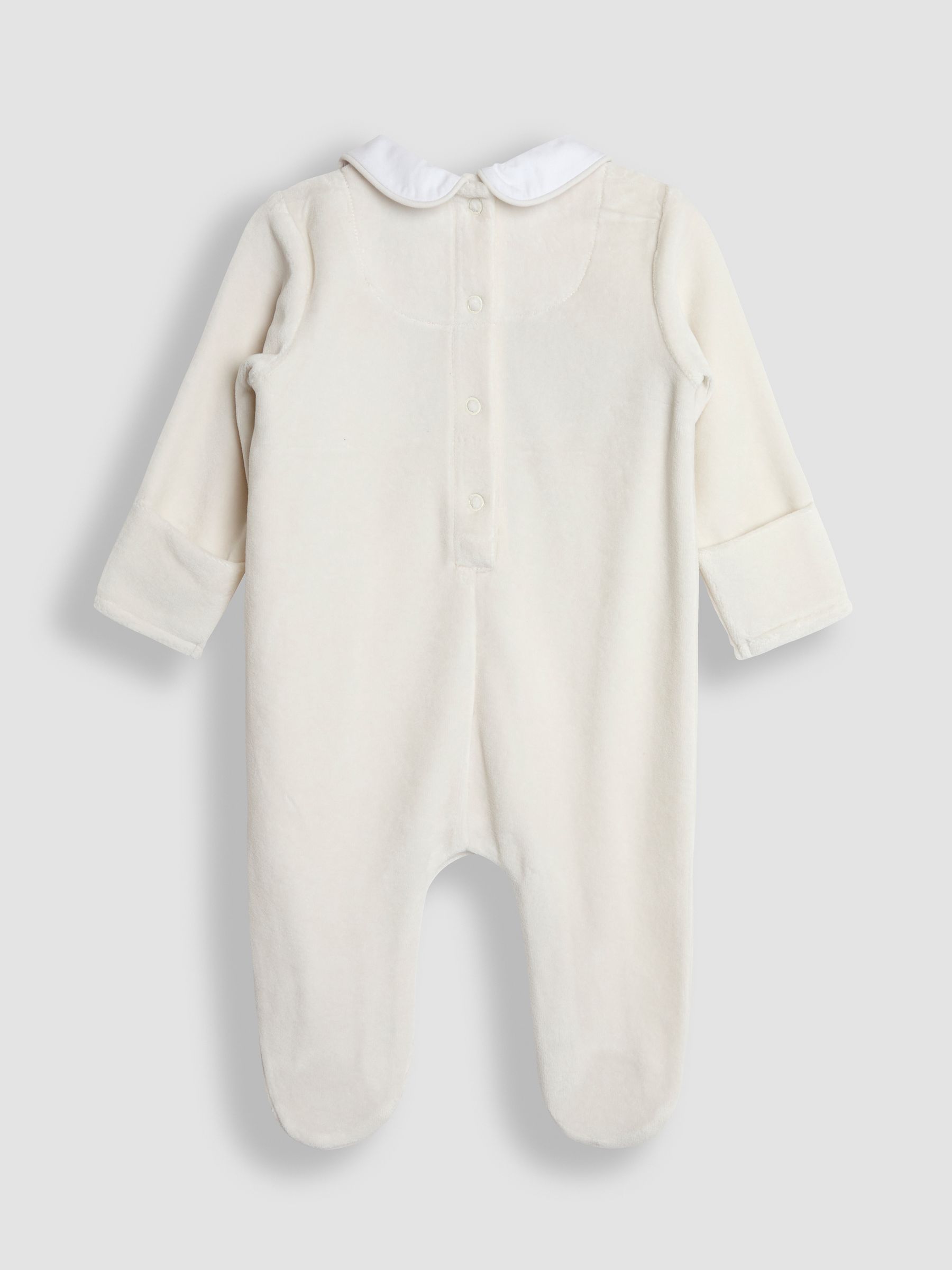 Grey London Guard Smocked Velour All-In-One - Image 2 of 3