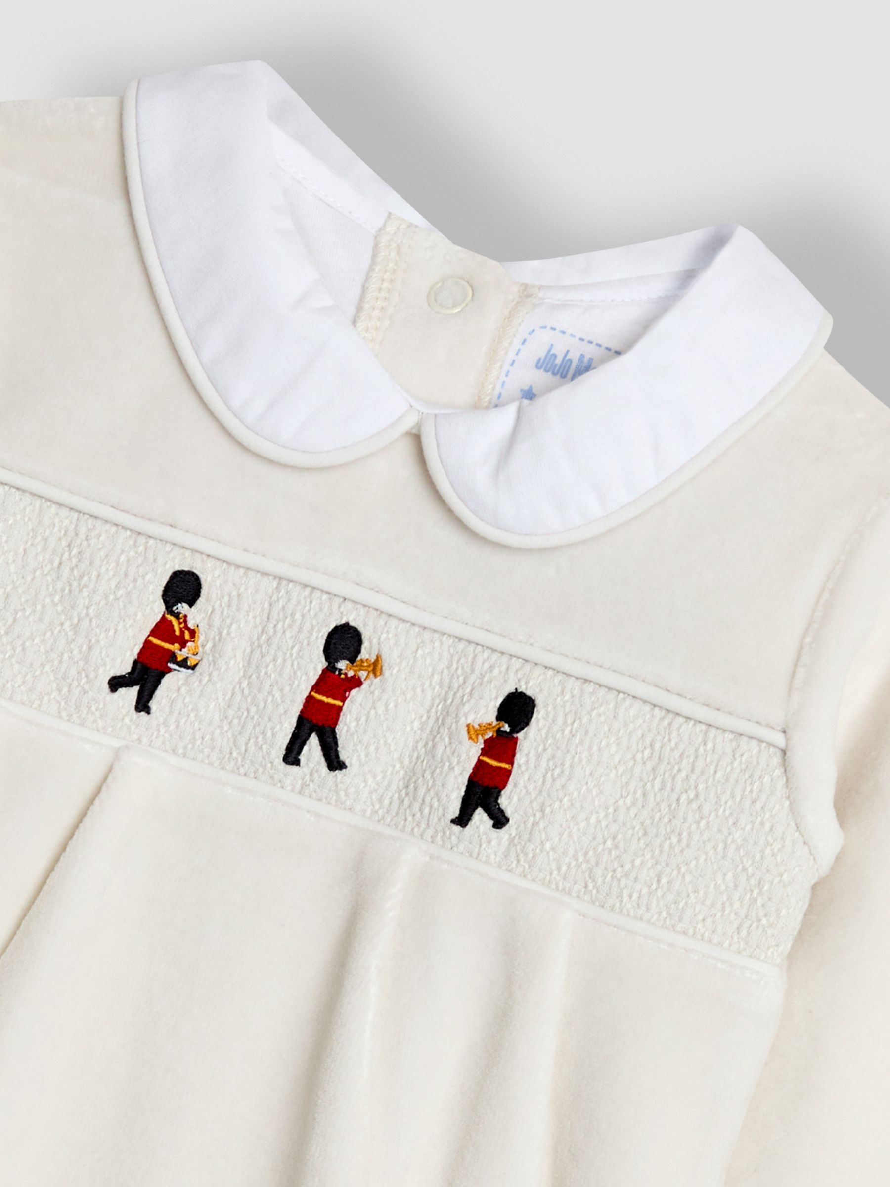 Grey London Guard Smocked Velour All-In-One - Image 3 of 3