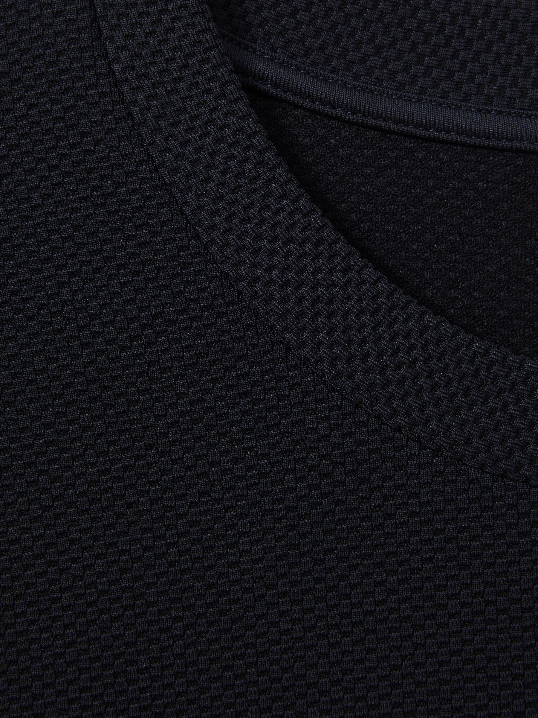 Textured Crew-Neck T-Shirt in Navy - Image 6 of 6