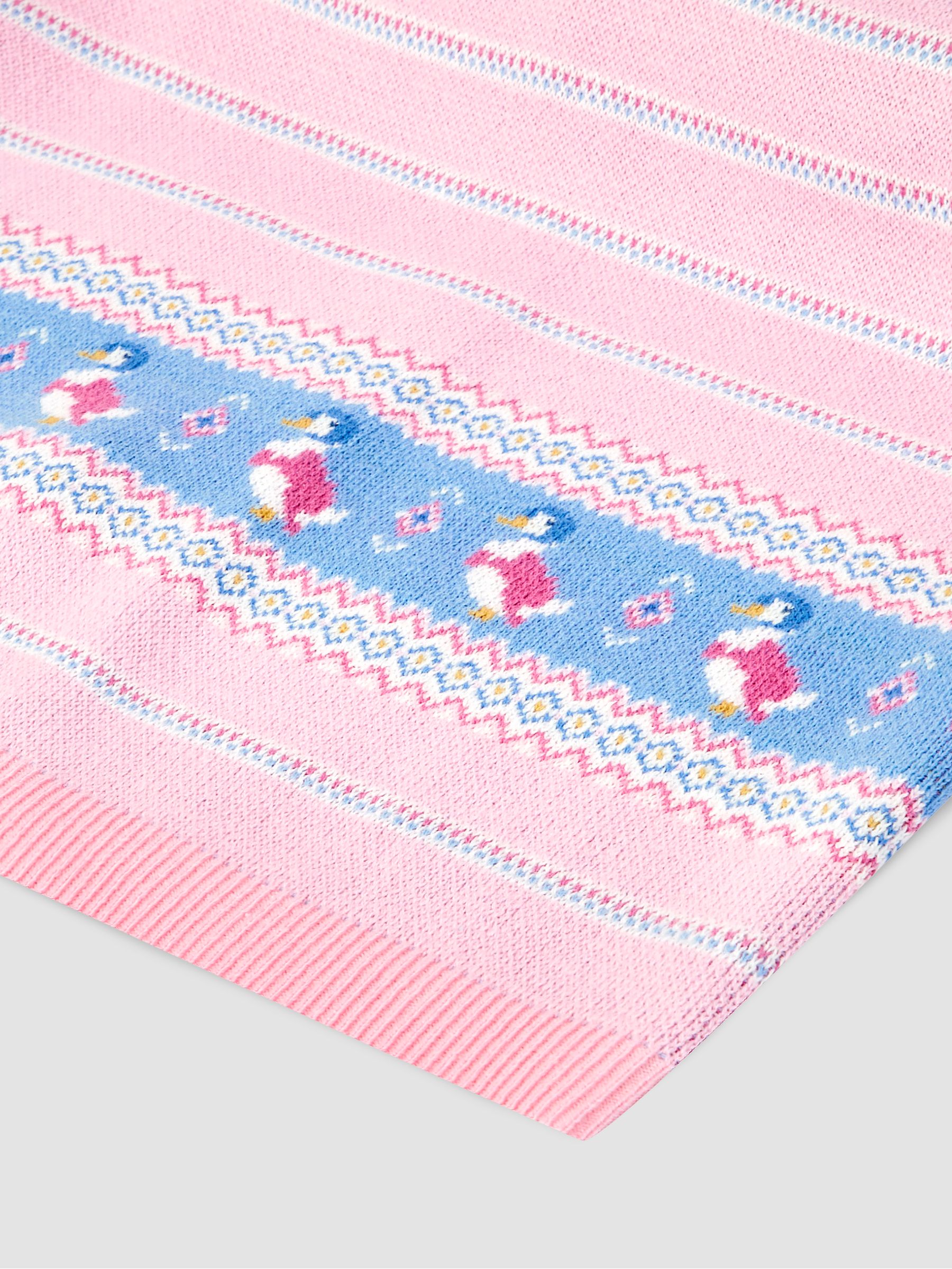 Pink Personalised Jemima Puddle-Duck Knitted Shawl - Image 3 of 5