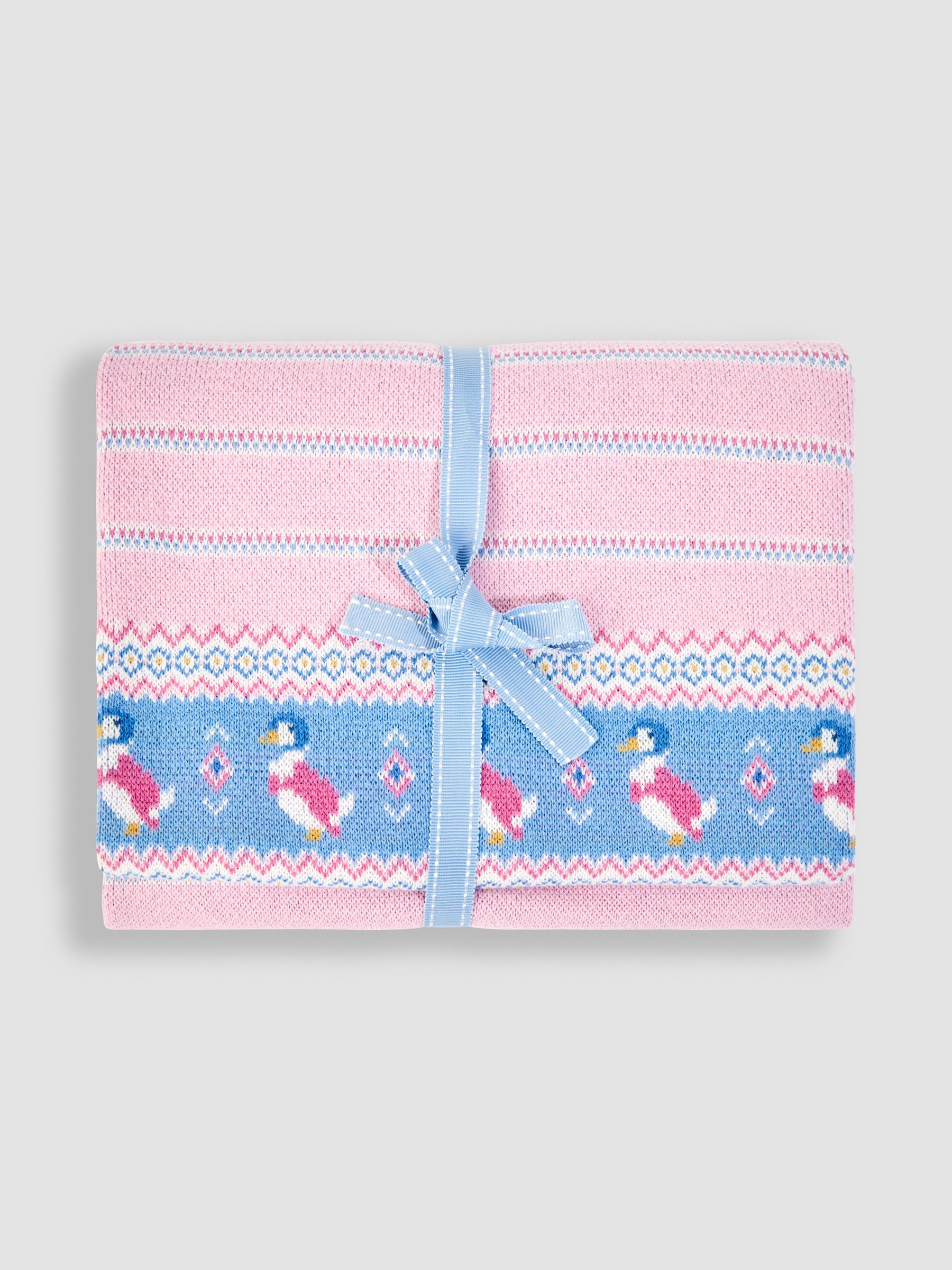 Pink Personalised Jemima Puddle-Duck Knitted Shawl - Image 4 of 5