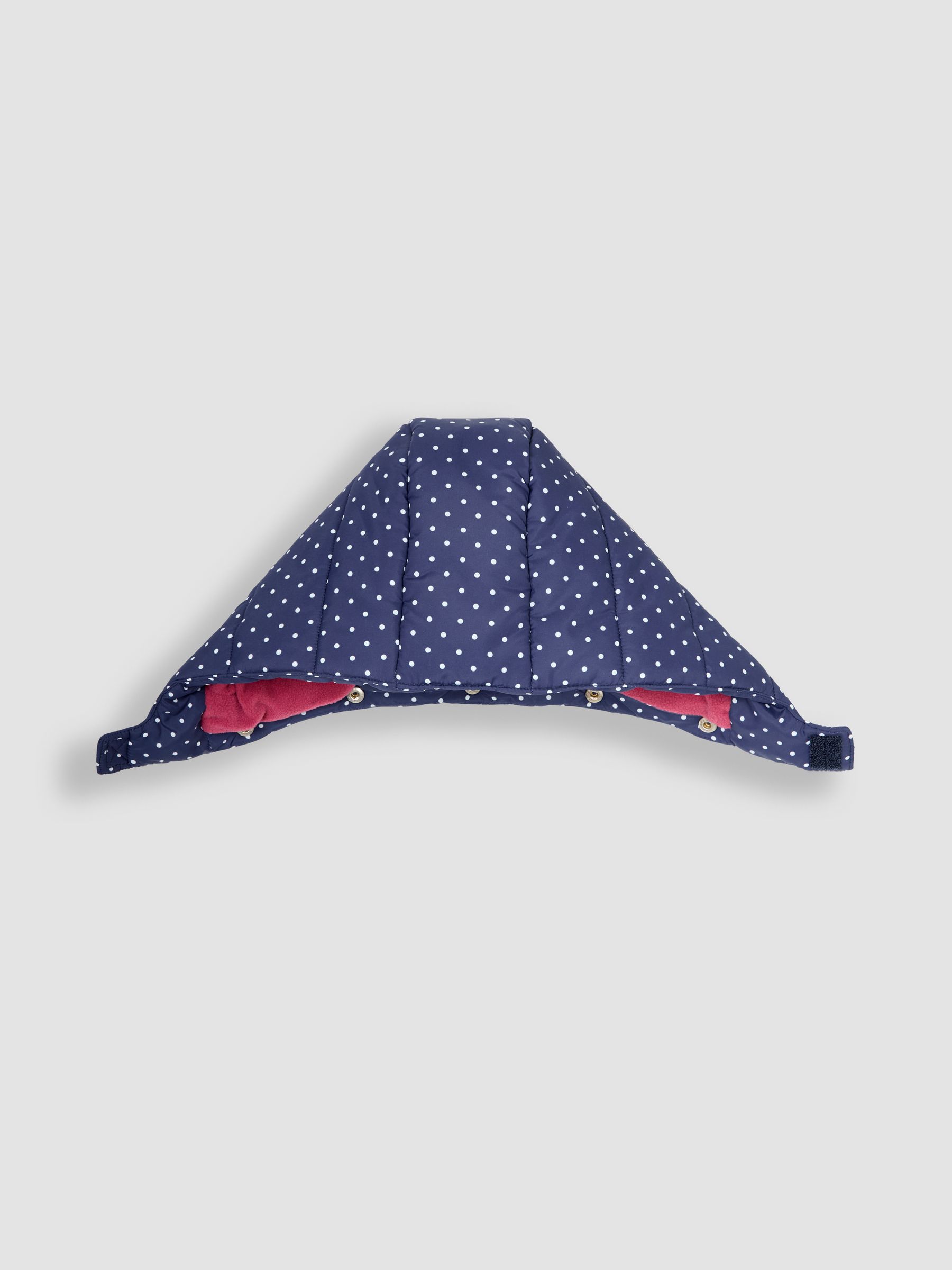 Navy White Dot Butterfly Puffer Jacket - Image 5 of 6